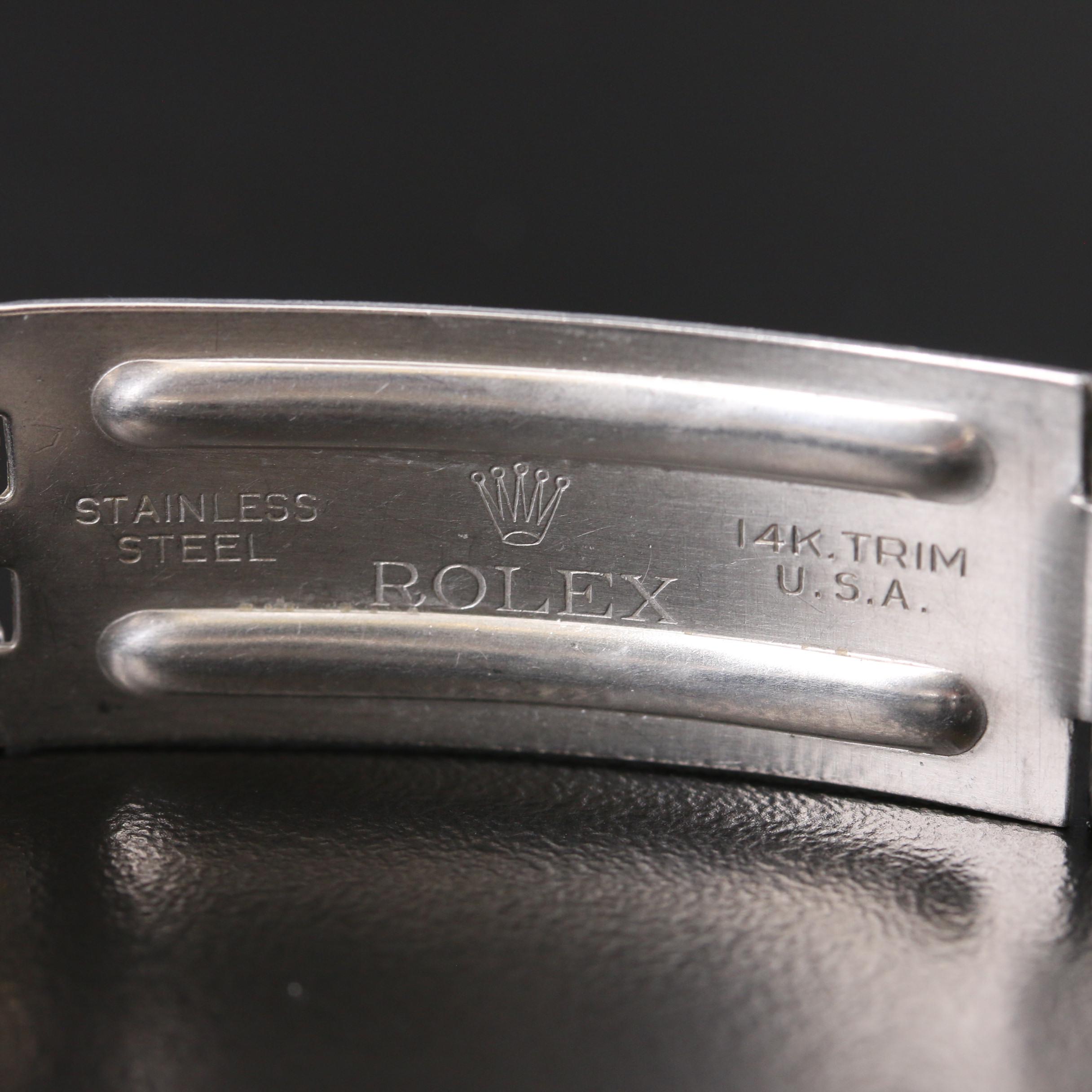 1969 Rolex Date 1505 14K Gold and Stainless Steel Automatic Watch