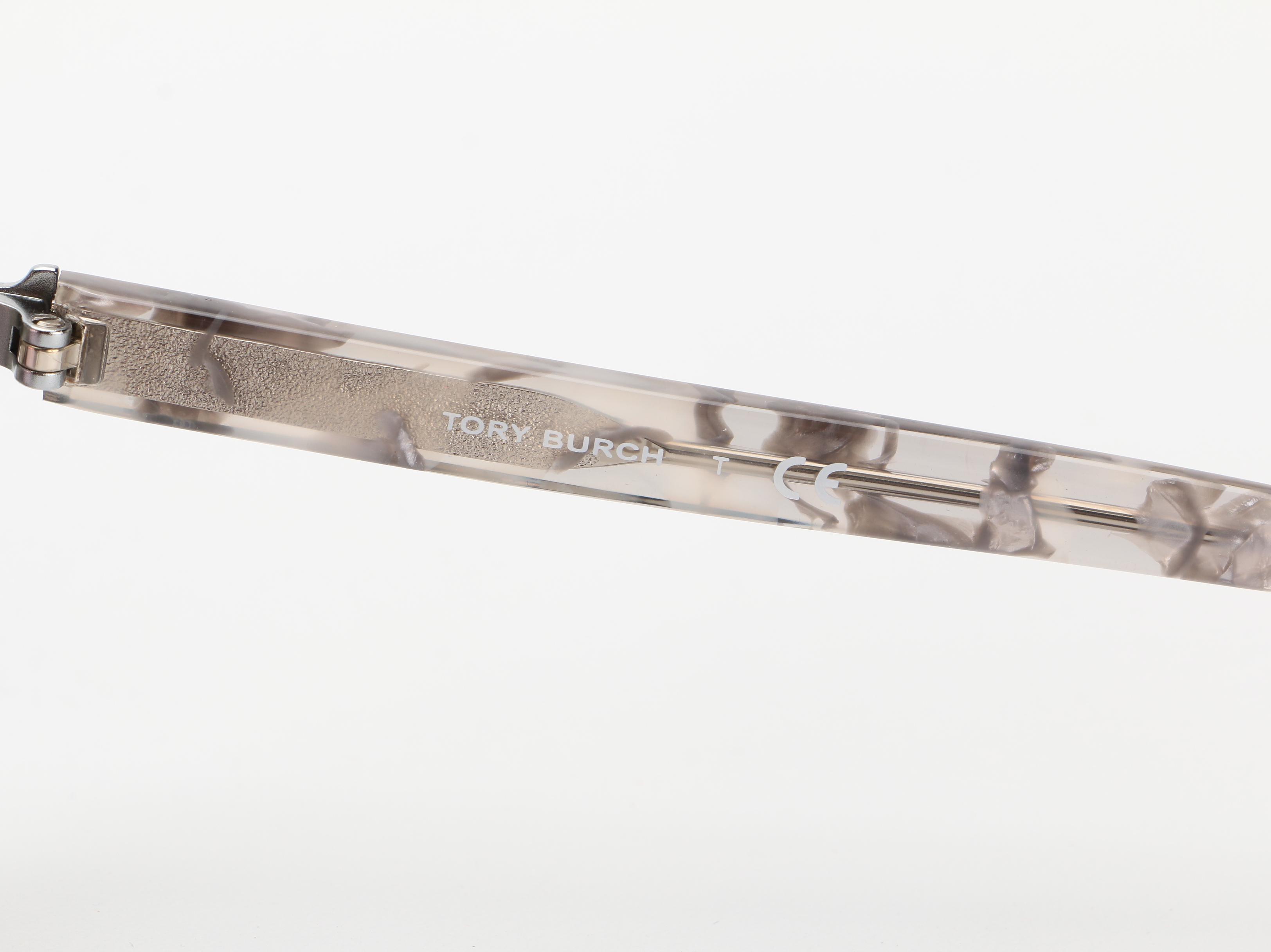 Tory Burch Speckled Gray Tortoise Style Cat-Eye Sunglasses