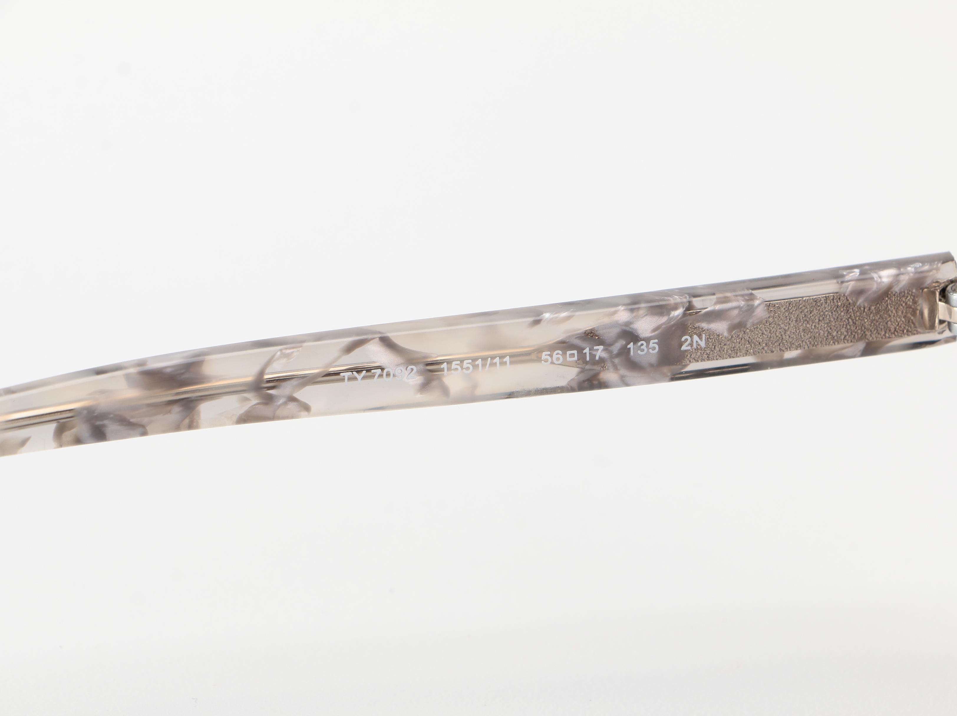 Tory Burch Speckled Gray Tortoise Style Cat-Eye Sunglasses