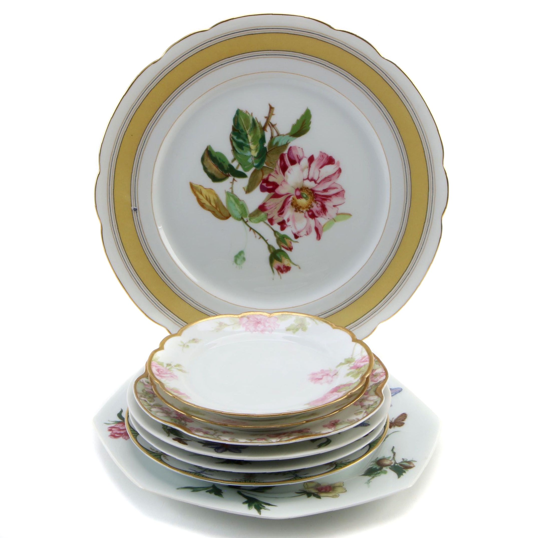Haviland Limited Edition President Grant Plate with Other Limoges Dishes