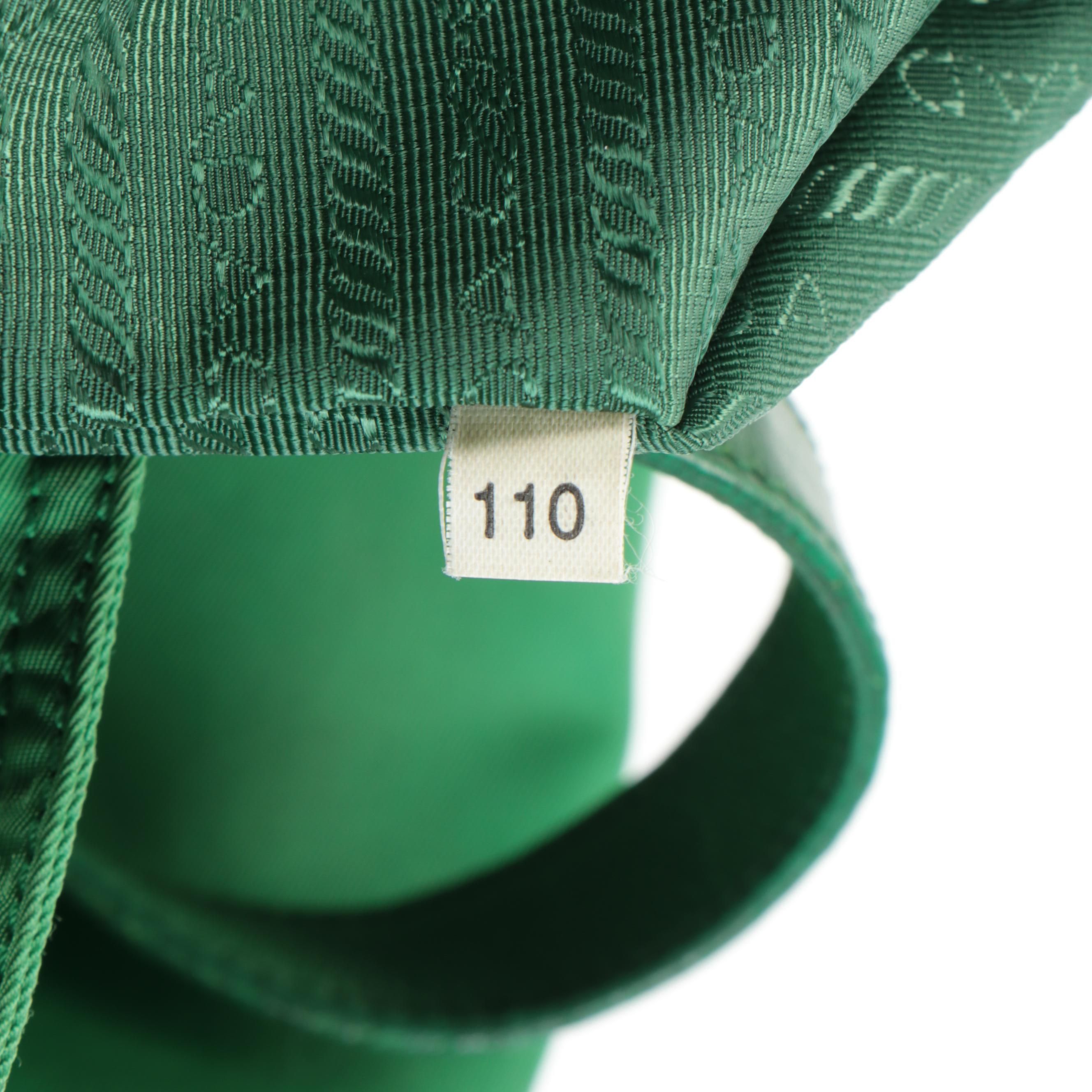 Prada 2008 Summer Olympics Teddy Bear Green Tessuto Nylon Tote