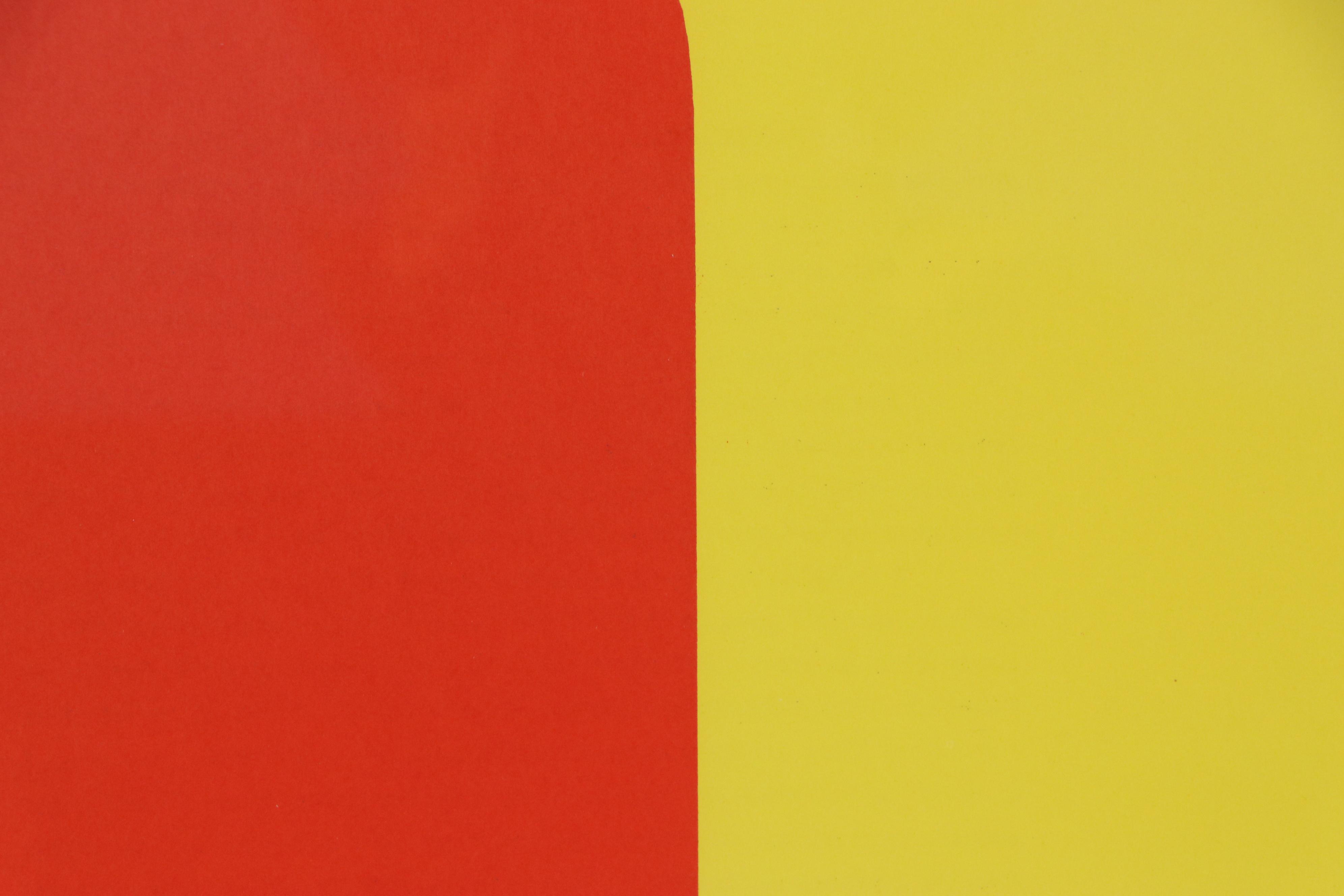 Ellsworth Kelly Double-Page Color Lithograph for "Derrière le Miroir," 1964