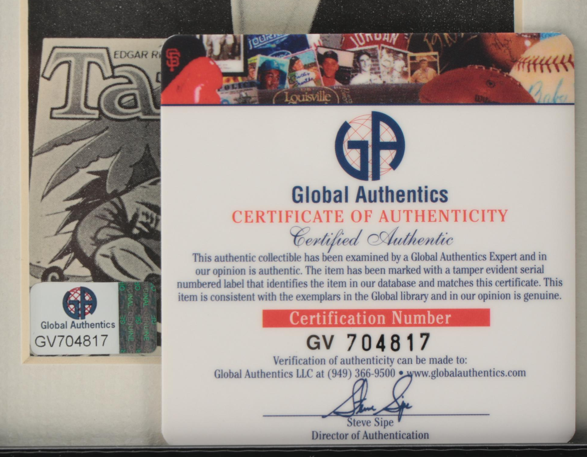 Johnny Weissmuller Signed "Tarzan" and Olympic Swimmer Photo Print, Global COA