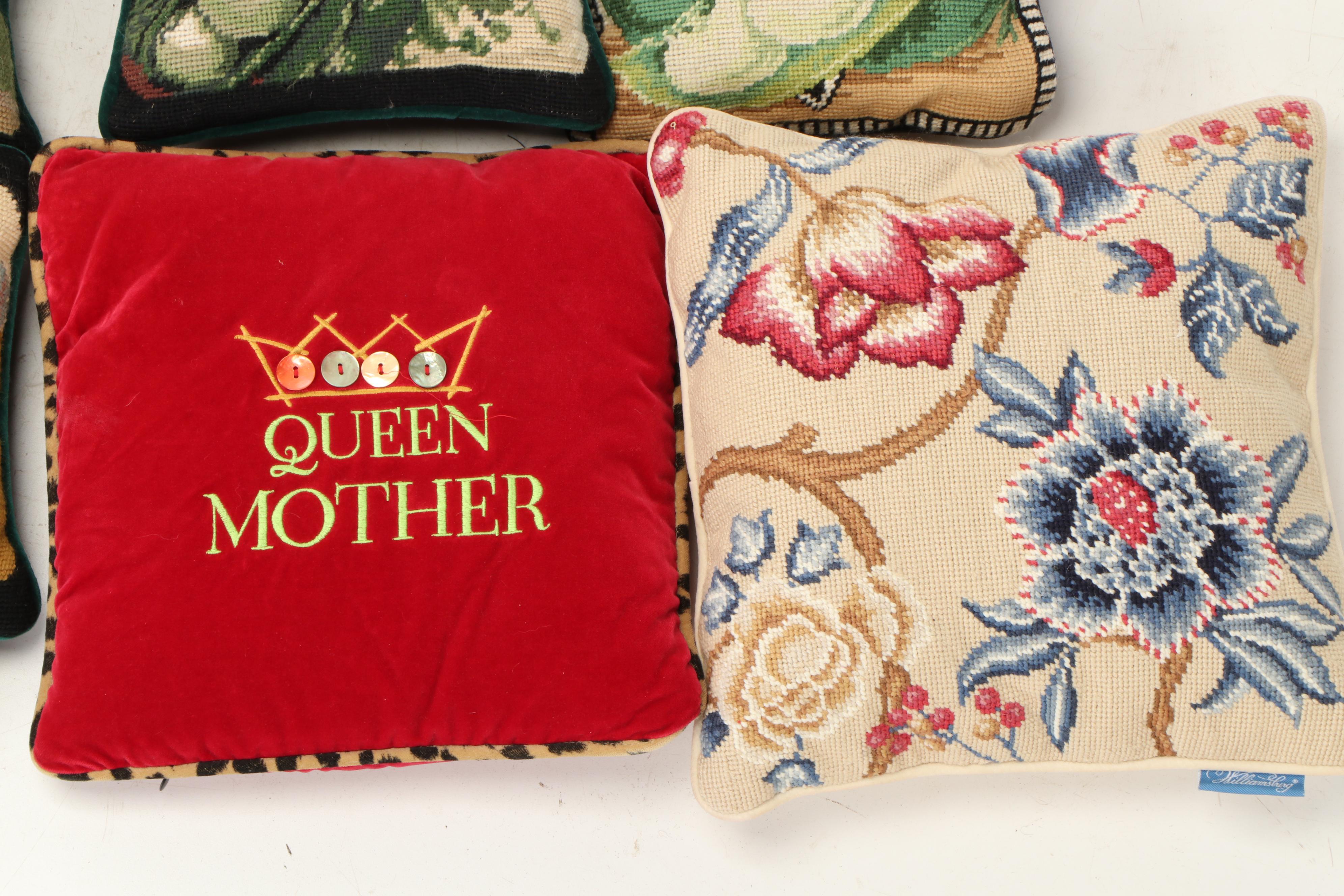 Imperial Elegance and Other Needlepoint, Jacquard, and Embroidered Pillows