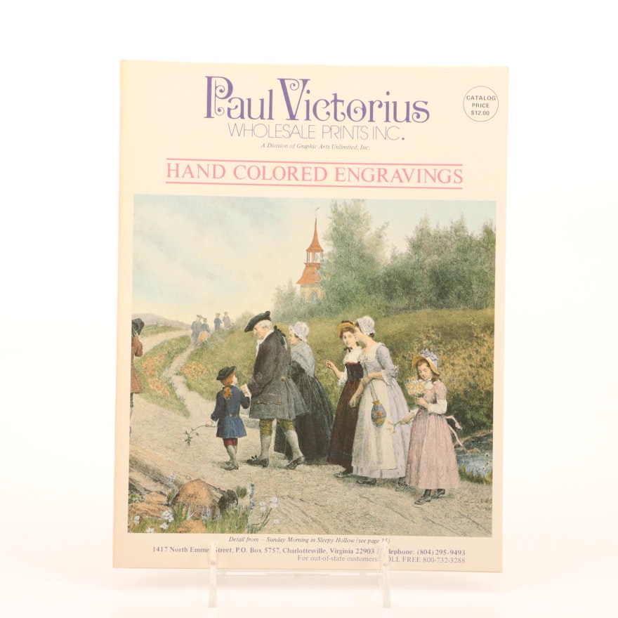 Paul Victorius Hand Colored Engravings Catalog