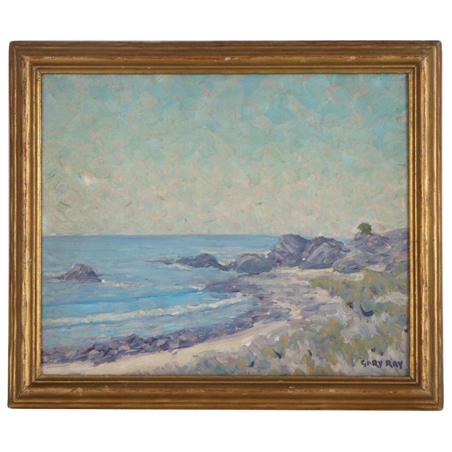 Gary Ray Oil Painting "Leo Carrillo," Late 20th Century