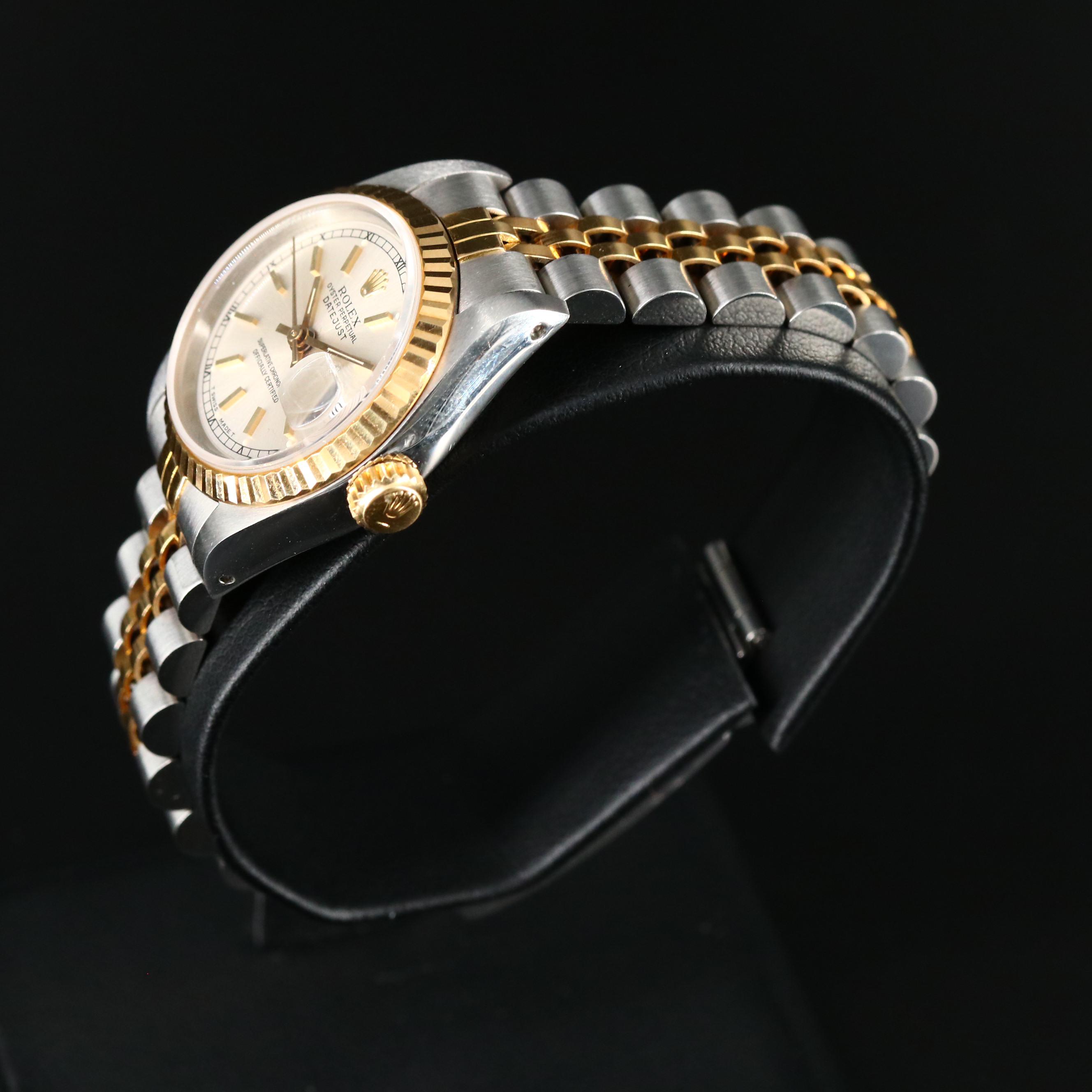 1989 Rolex Datejust 18K Gold and Stainless Steel Automatic Watch