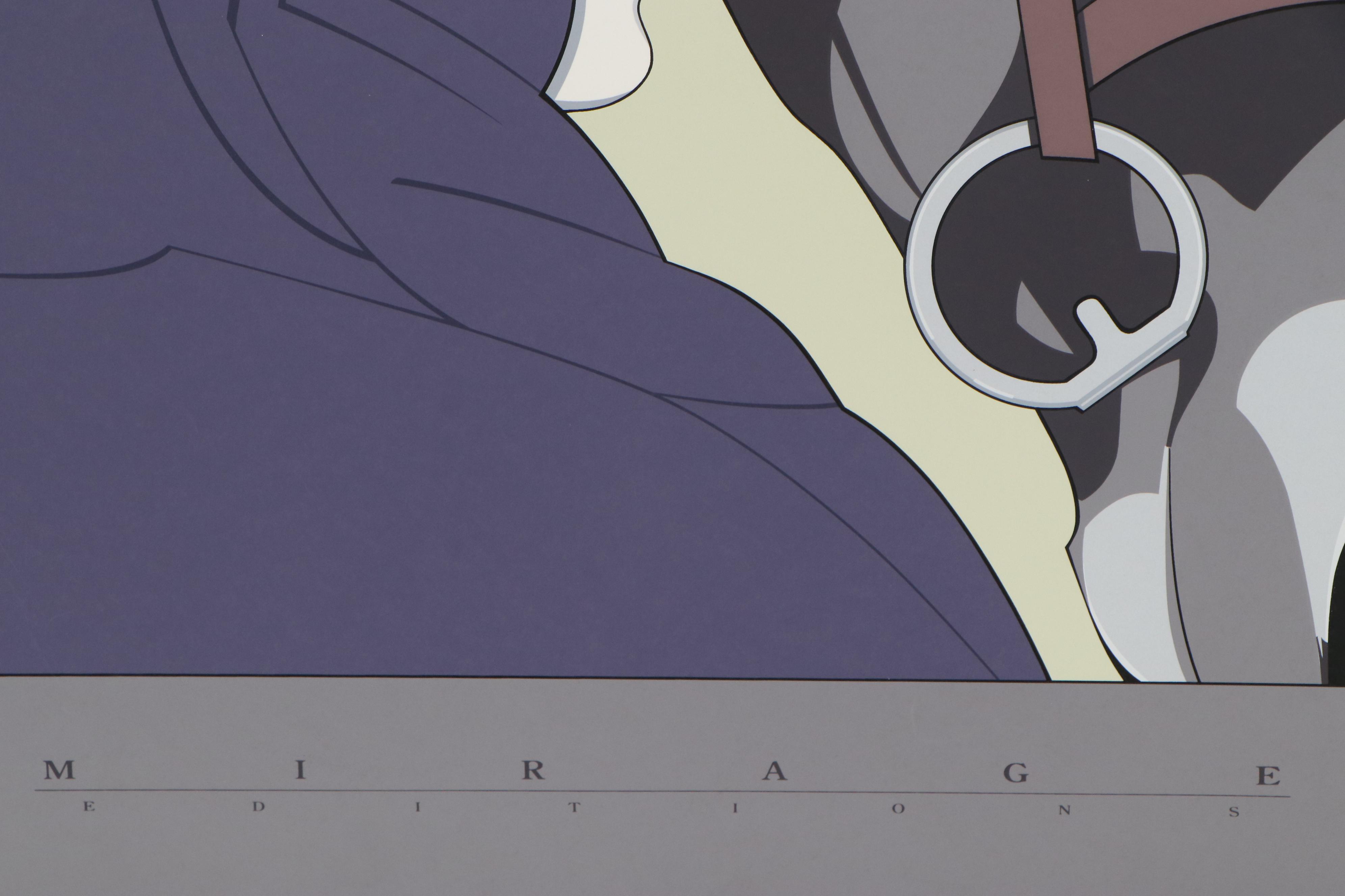 Mirage Editions Serigraph After Patrick Nagel "Woman with Horse"