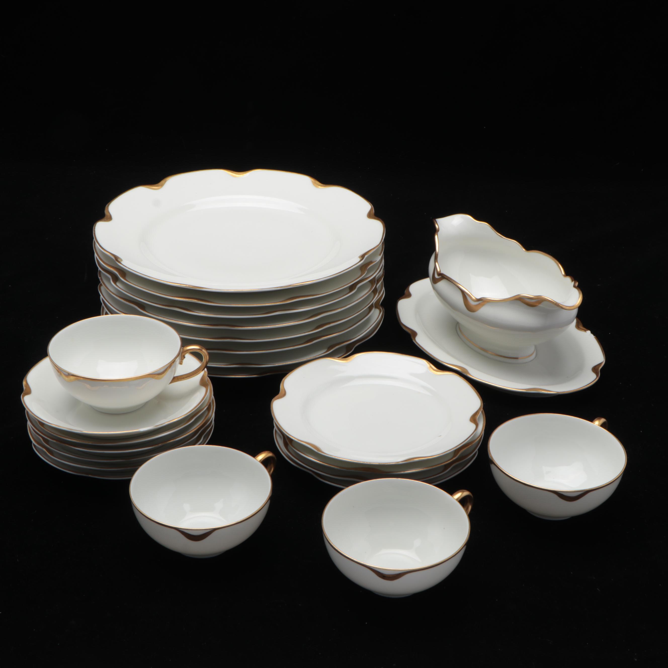 Haviland & Co. Limoges "Silver Anniversary" Porcelain Dinnerware