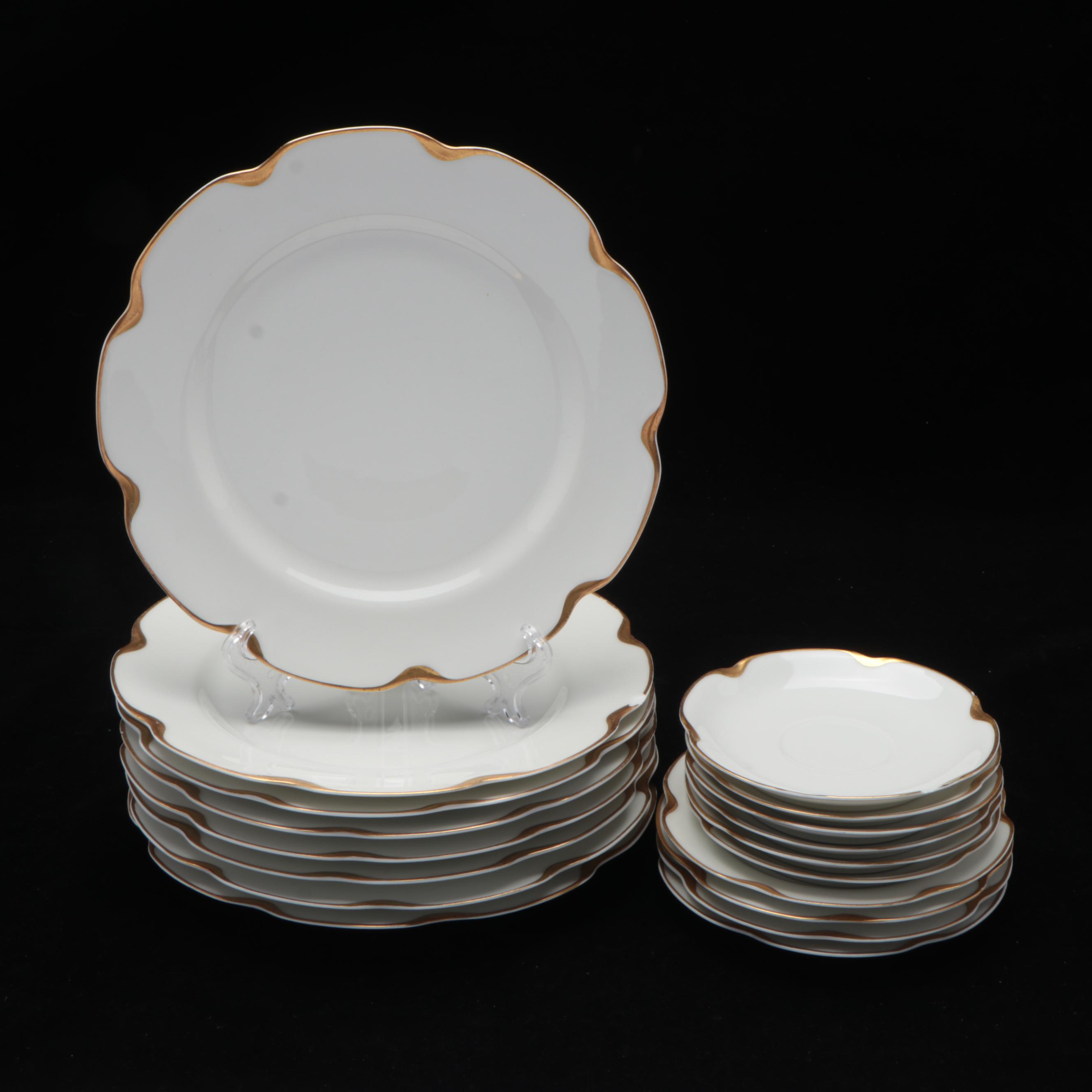 Haviland & Co. Limoges "Silver Anniversary" Porcelain Dinnerware