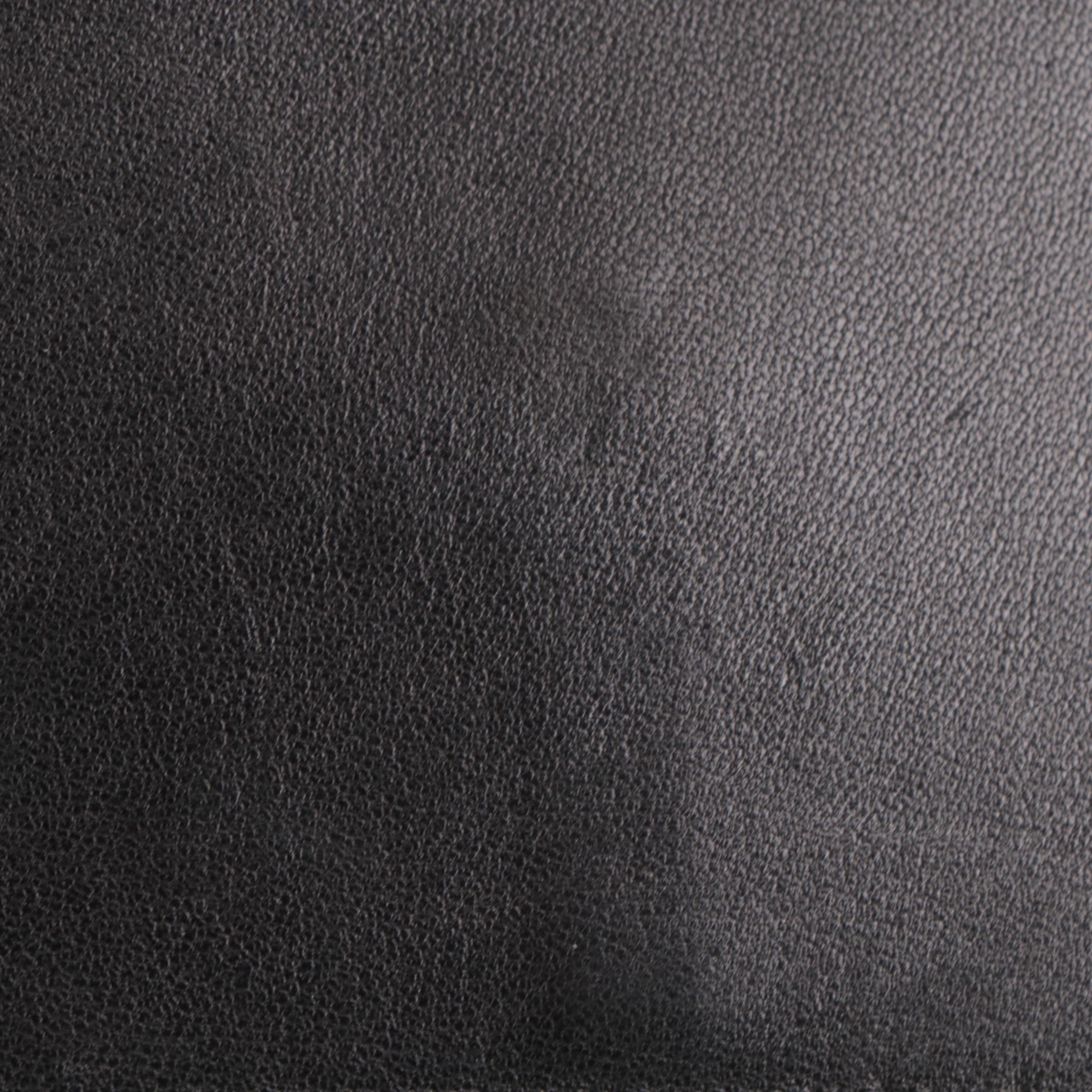 Prada Zipper Organizer in Black Smooth Leather