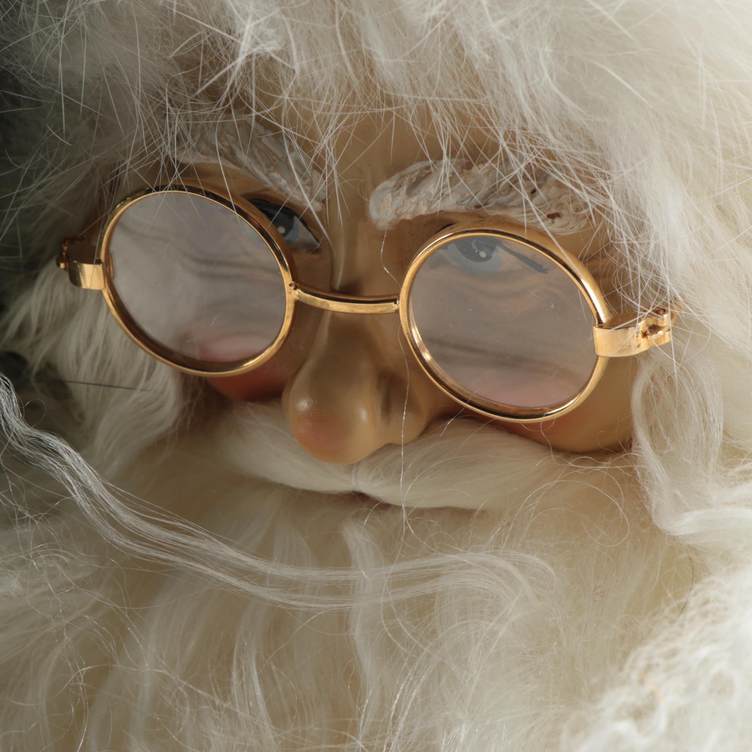 Lynn Haney Collection "Christmas Express" Santa and Bear Figurine, 1999