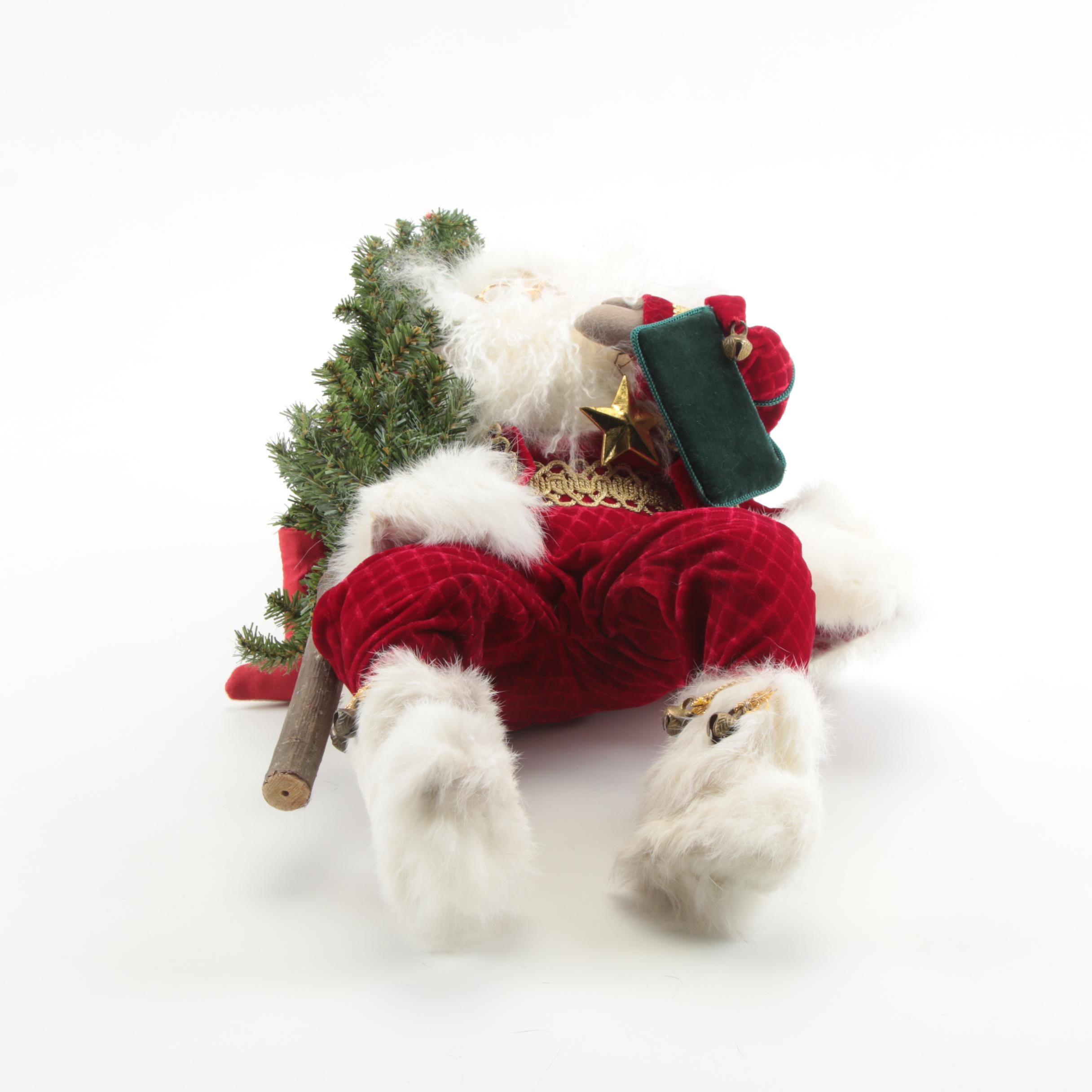 Lynn Haney Collection "Christmas Express" Santa and Bear Figurine, 1999