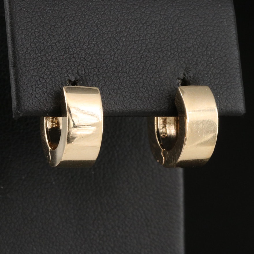 14K Huggie Earrings