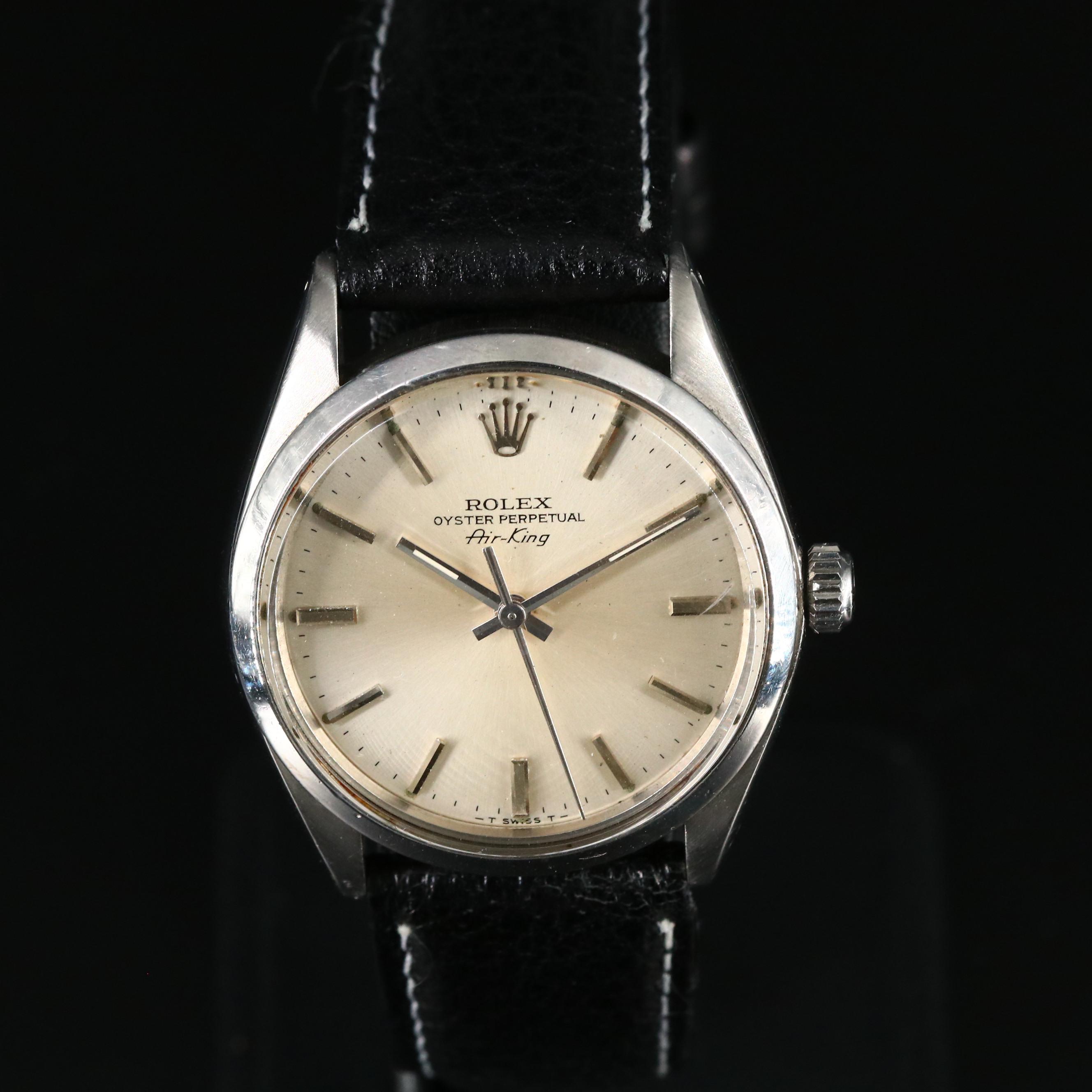 1979 Rolex Air-King Model 5500 Stainless Steel Watch