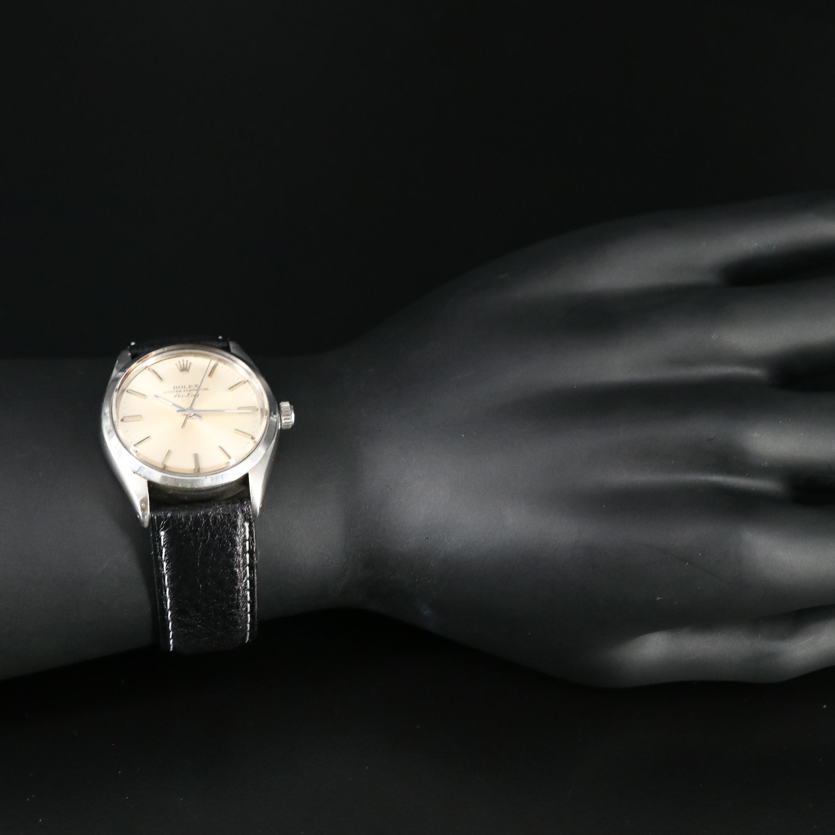 1979 Rolex Air-King Model 5500 Stainless Steel Watch