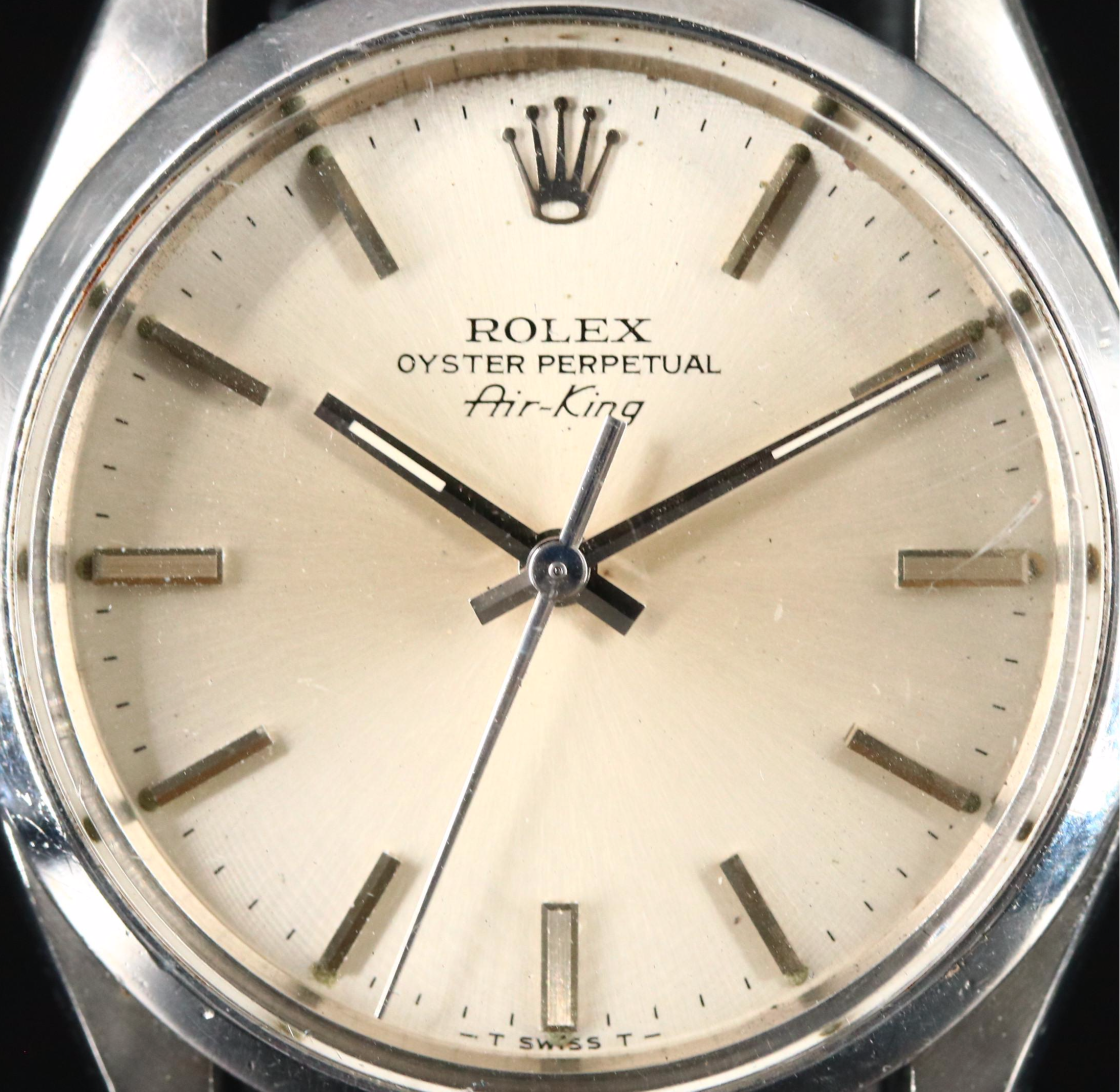 1979 Rolex Air-King Model 5500 Stainless Steel Watch