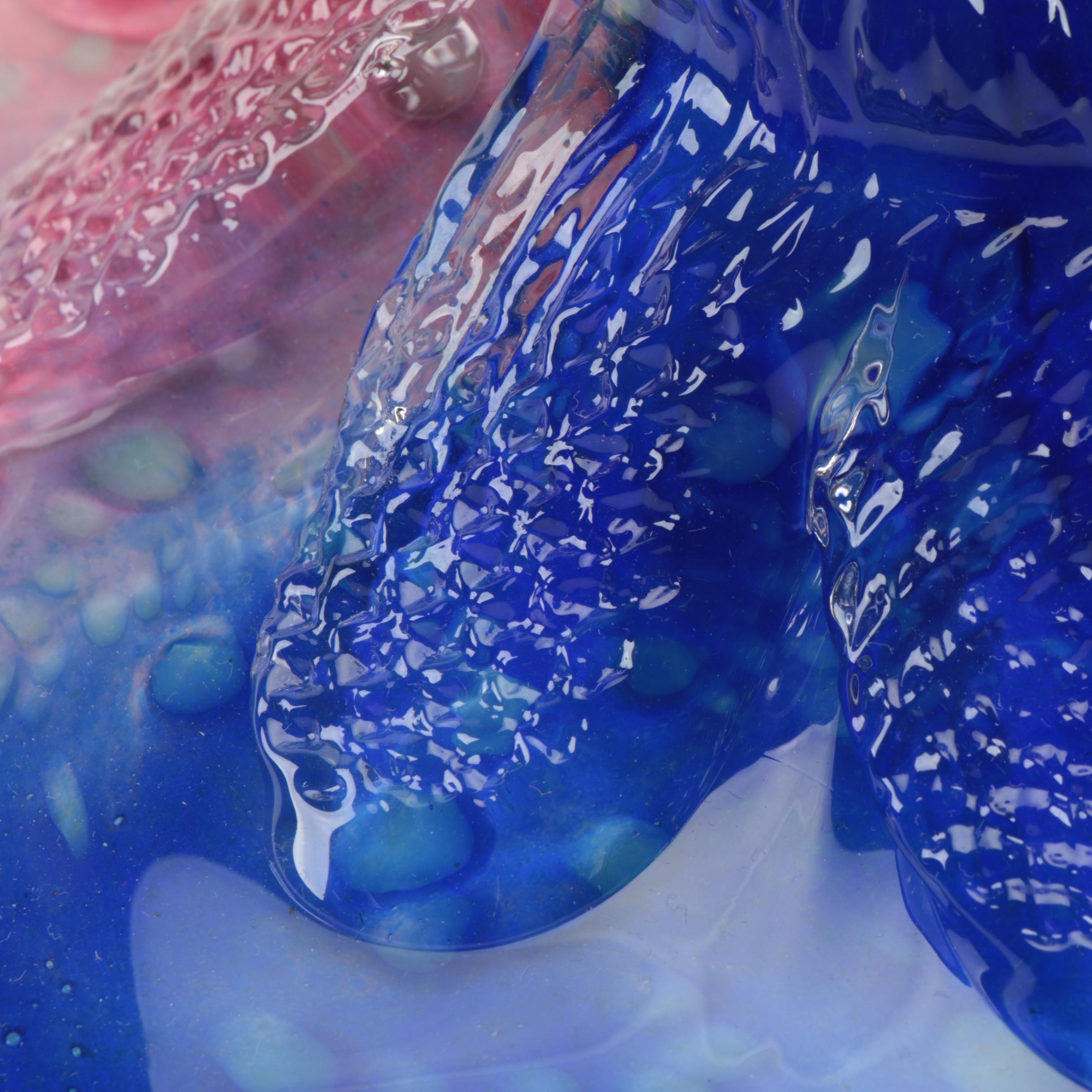 Chihuly Style Art Glass Flower Sculpture