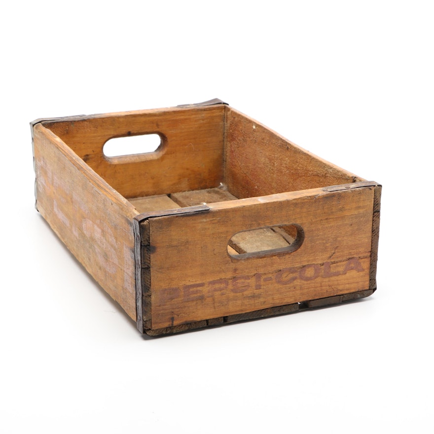 Pepsi-Cola Wood Crate, Mid-20th Century