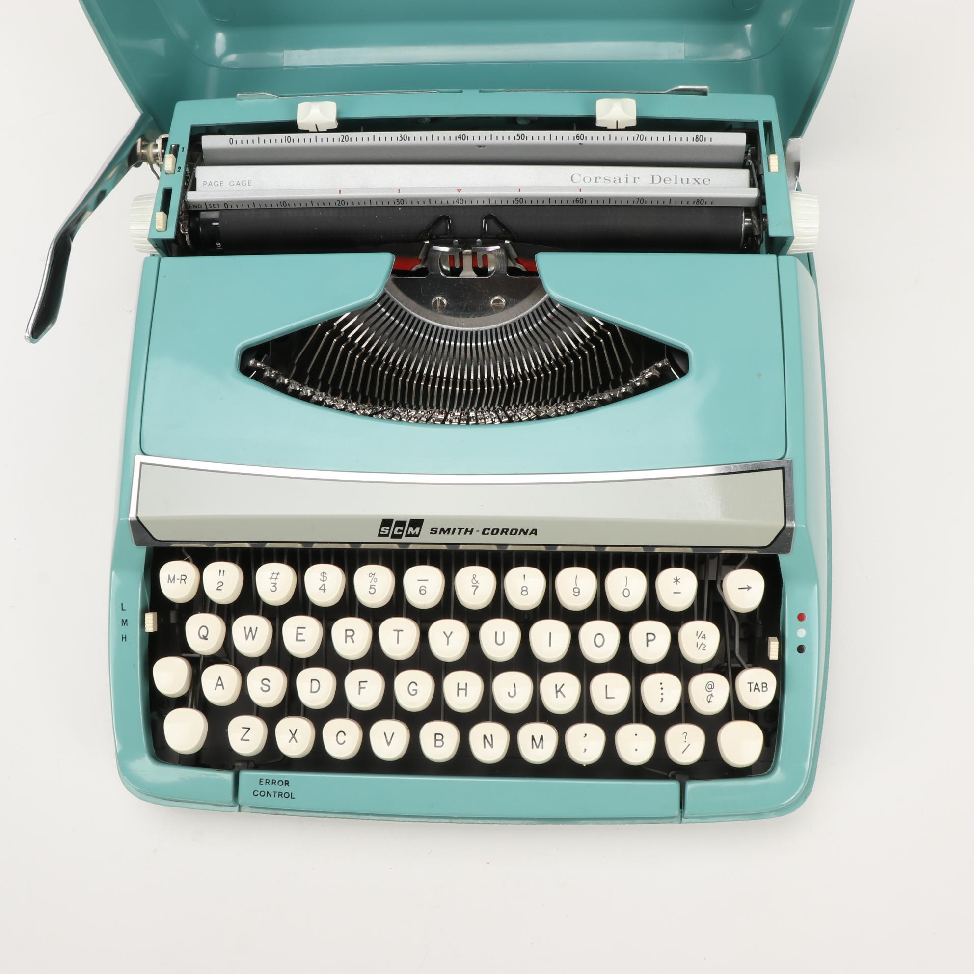 Smith-Corona Corsair Deluxe Portable Typewriter, 1970s