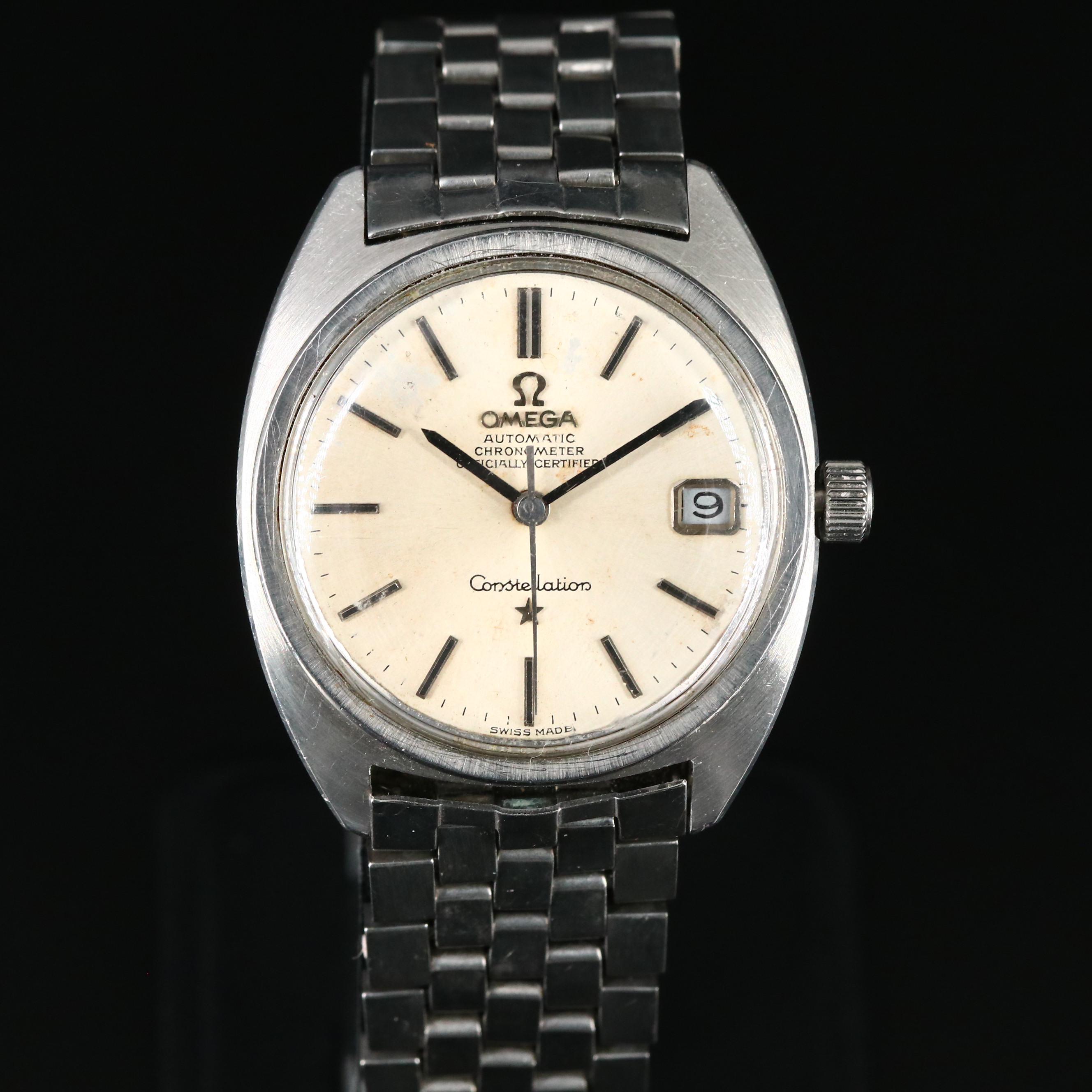 Omega Automatic Constellation Stainless Steel Watch