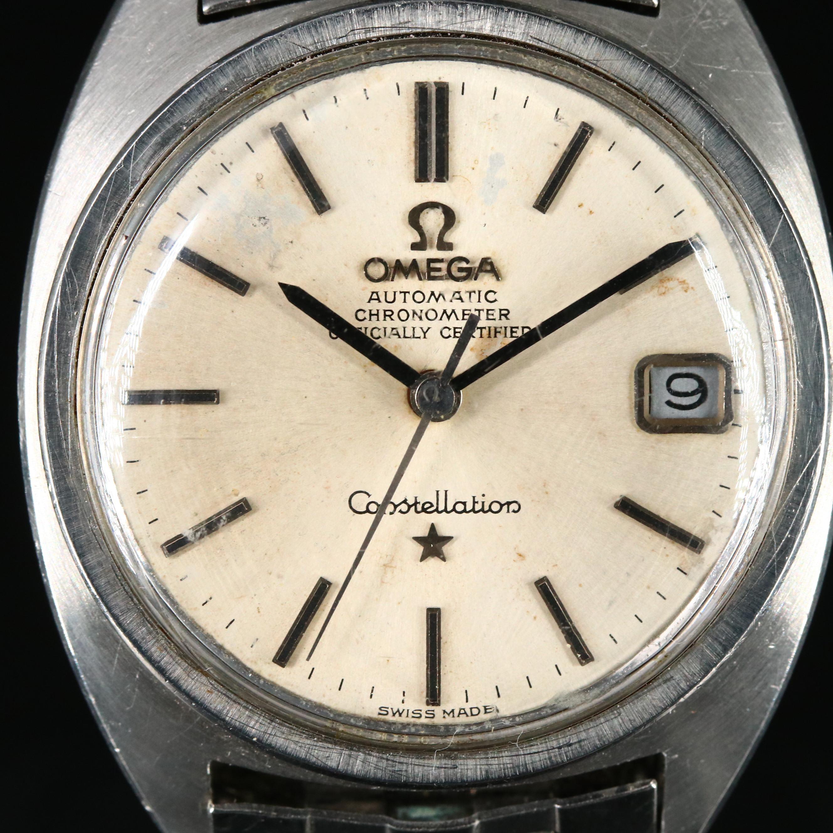 Omega Automatic Constellation Stainless Steel Watch