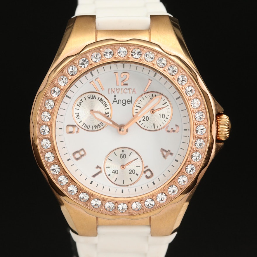 Invicta Angel Rose Gold Tone Wristwatch