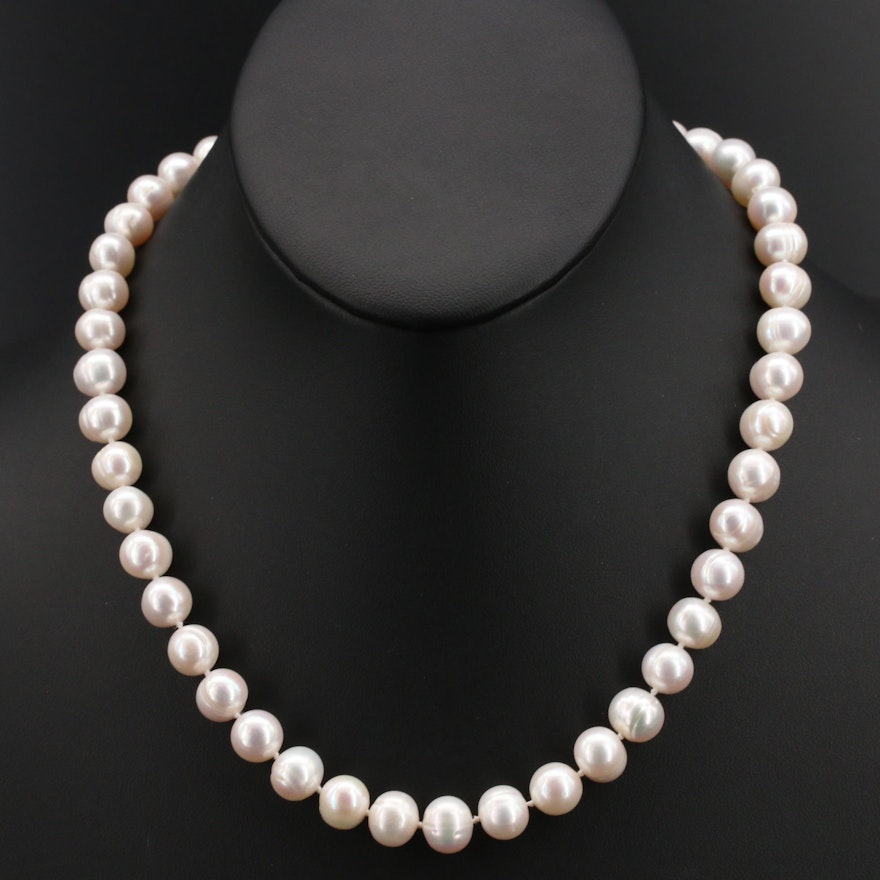 Pearl Necklace with Sterling