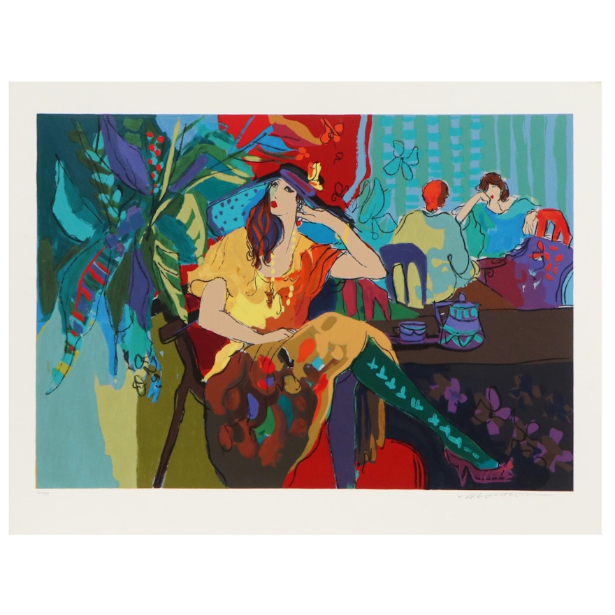 Isaac Maimon Serigraph "Table for One," 1991