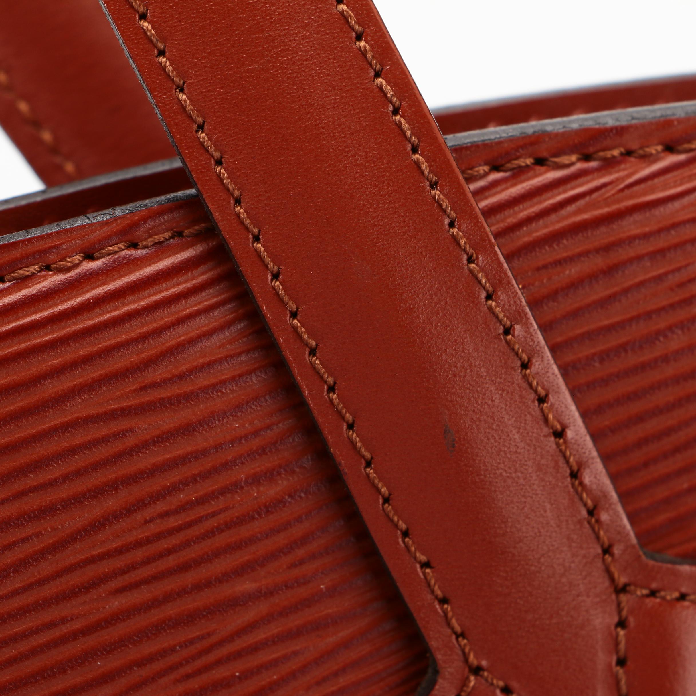 Louis Vuitton Saint Jacques PM Bag in Kenyan Fawn Epi and Smooth Leather