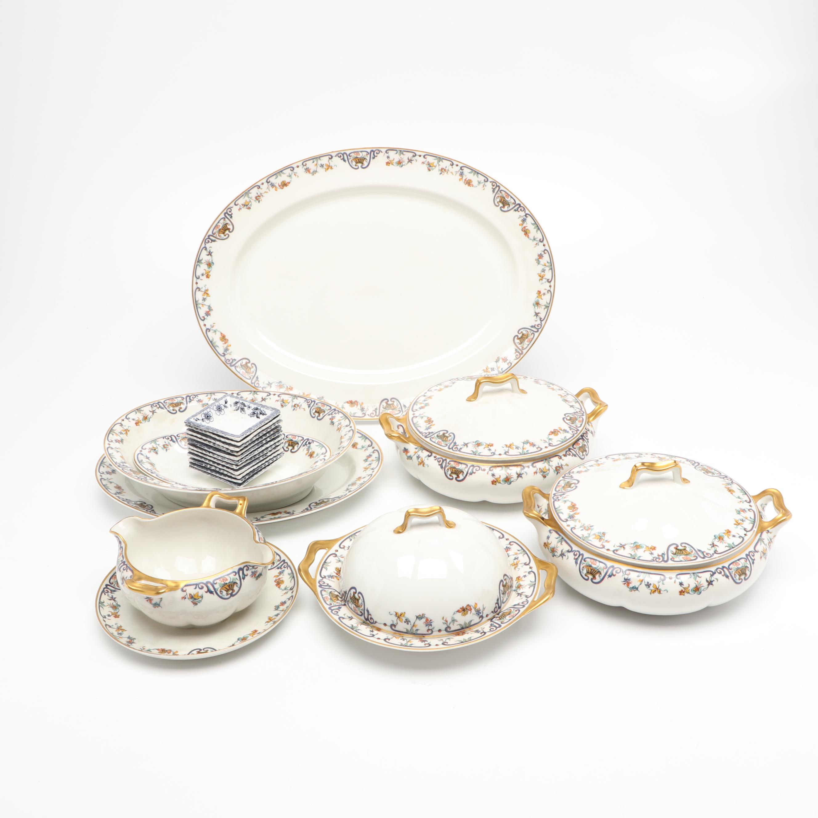 Haviland & Co. France Limoges Floral Serveware