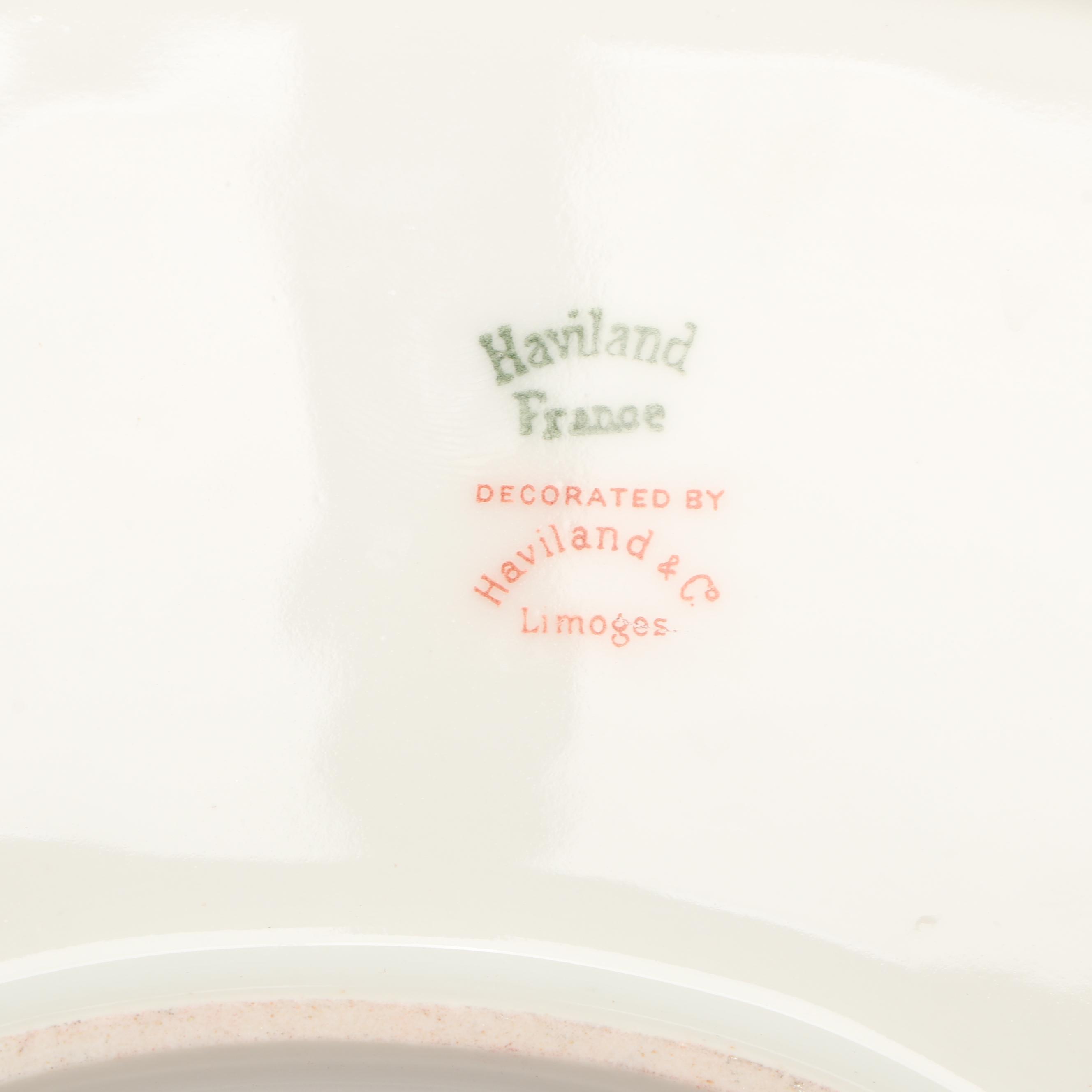 Haviland & Co. France Limoges Floral Serveware