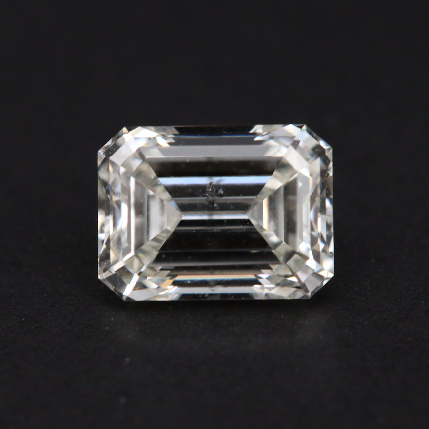 Loose 1.08 CT Emerald Cut Diamond with GIA Report