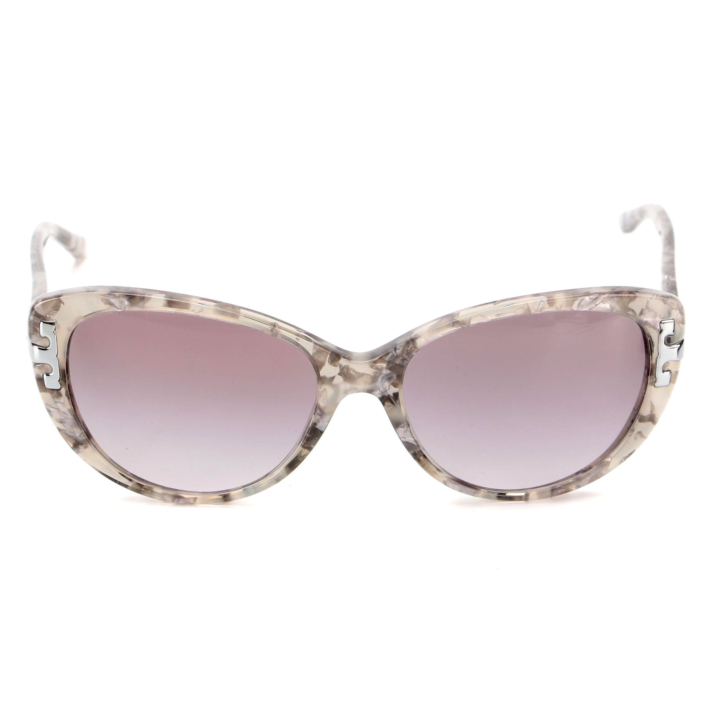 Tory Burch Speckled Gray Tortoise Style Cat-Eye Sunglasses
