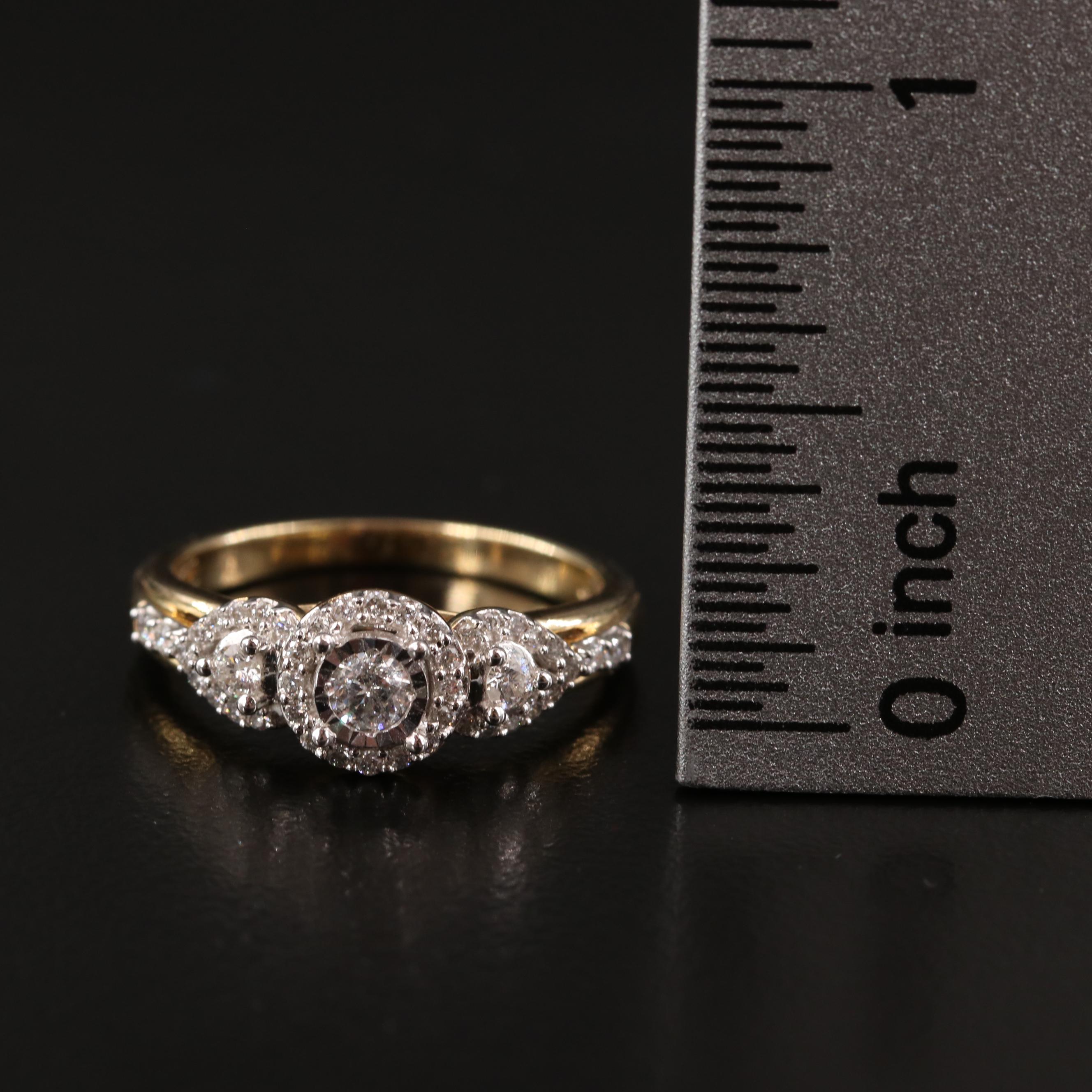 10K Diamond Ring