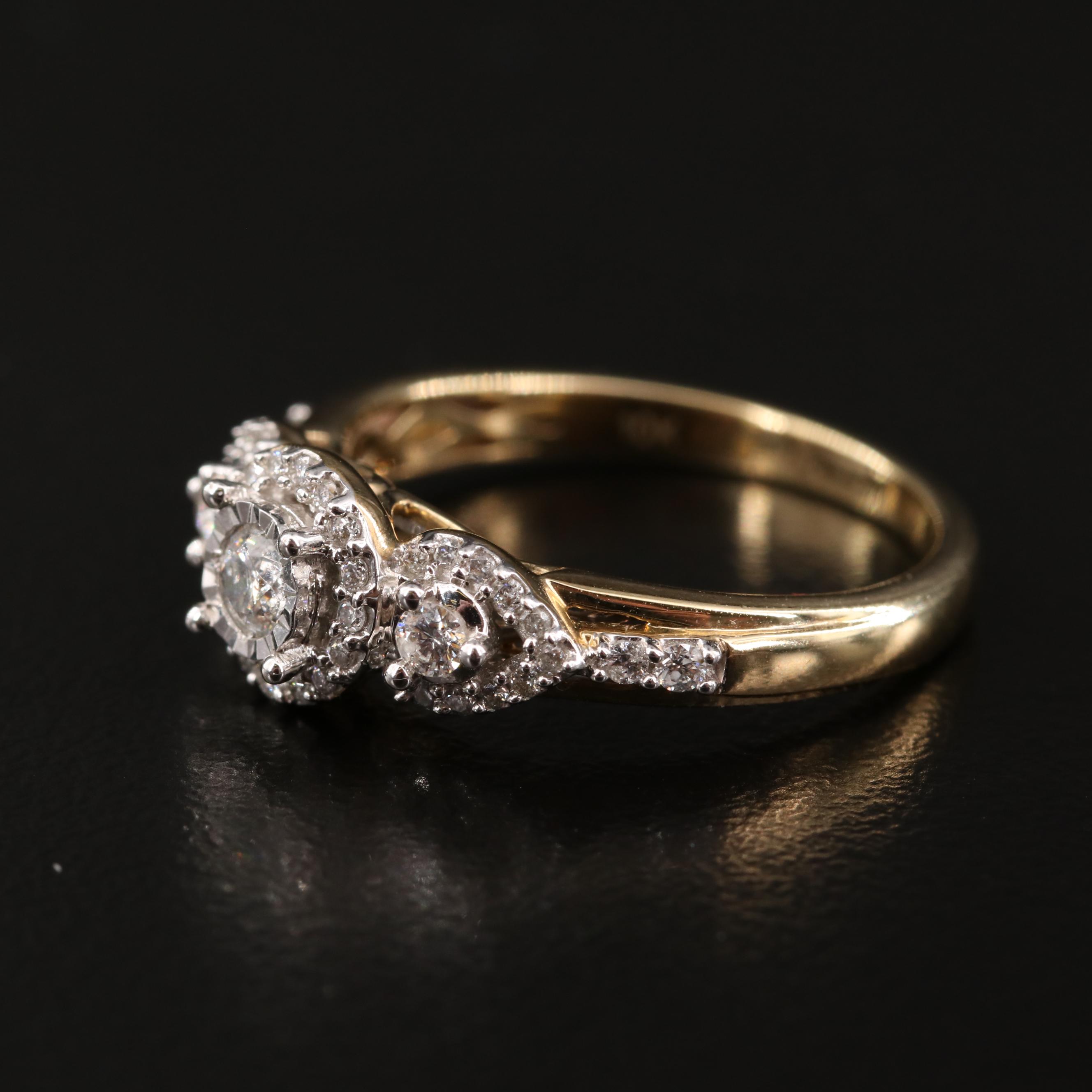 10K Diamond Ring