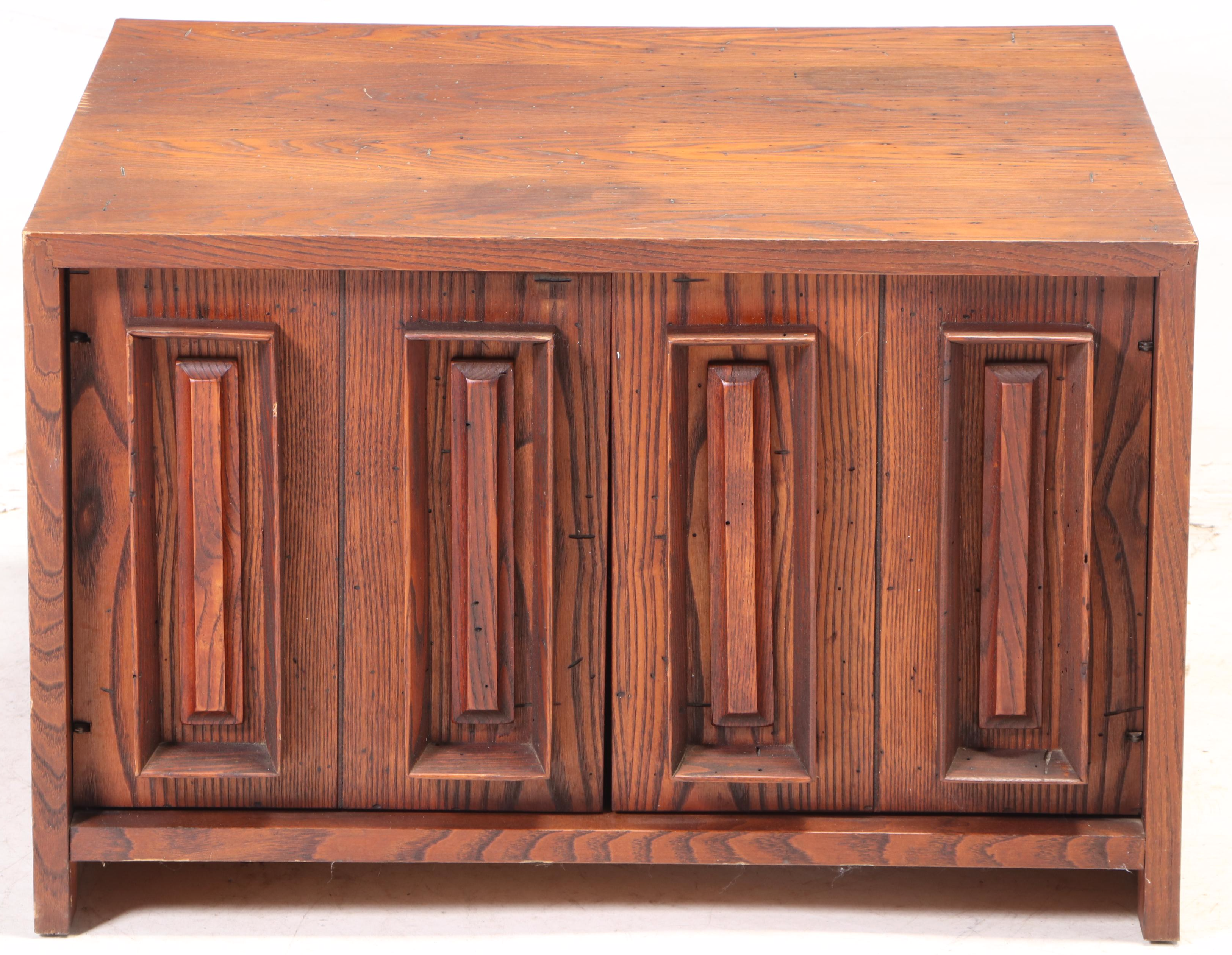 Dillingham Mid Century Modern Chestnut Side Cabinet