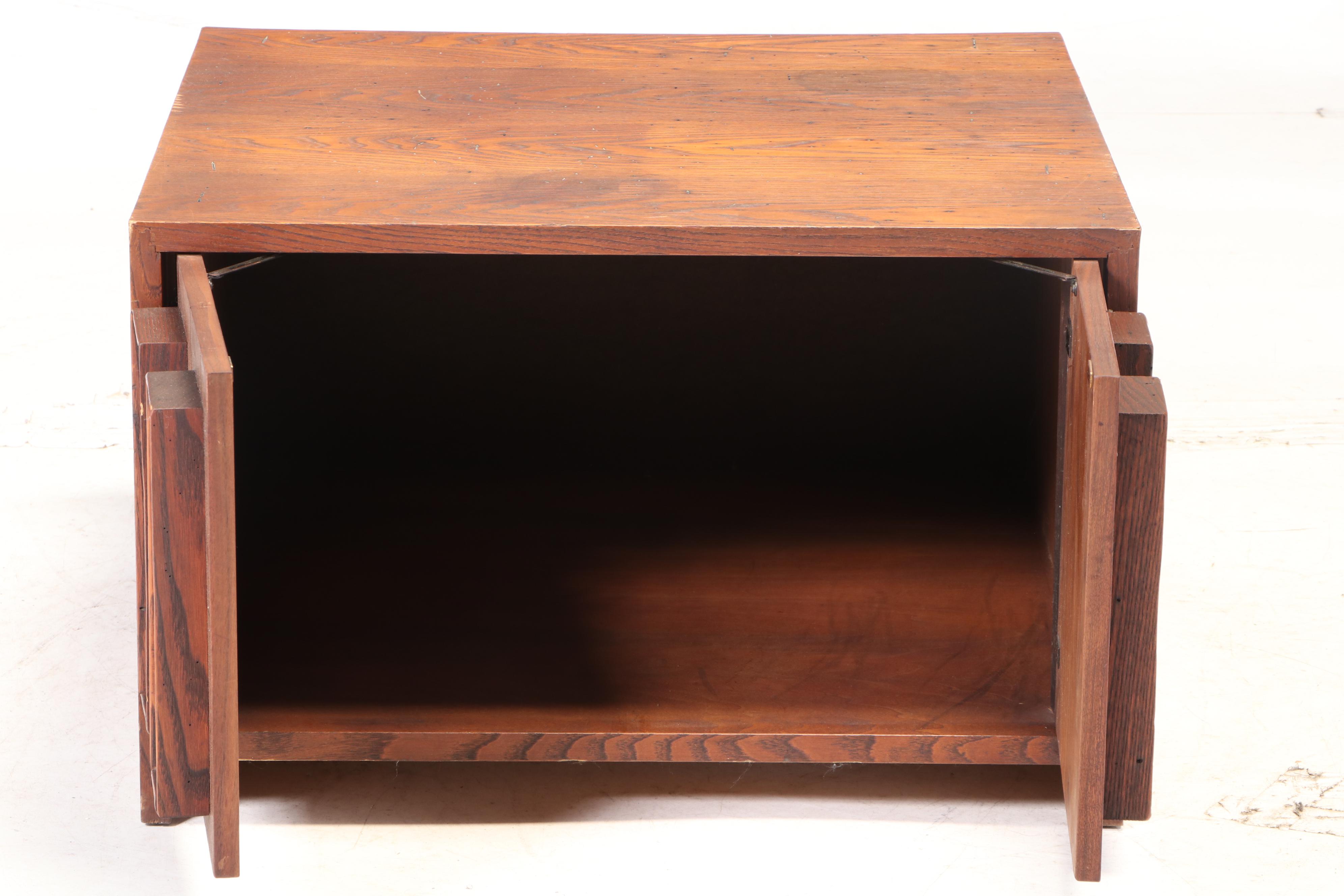 Dillingham Mid Century Modern Chestnut Side Cabinet