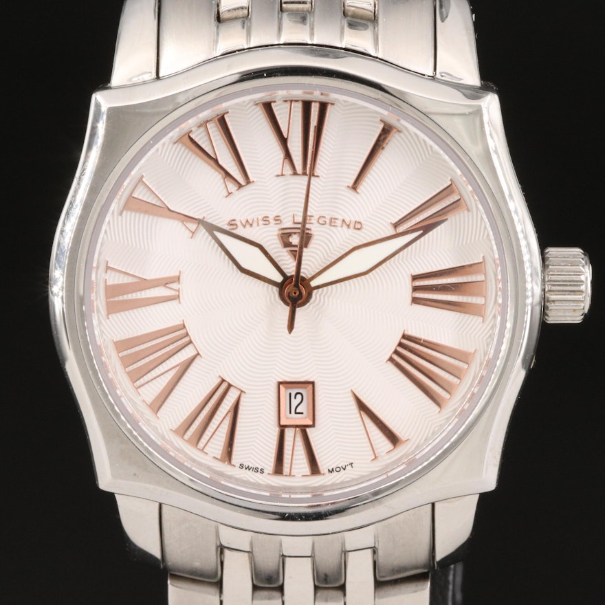 Swiss Legend Classic SL Stainless Steel Quartz Wristwatch