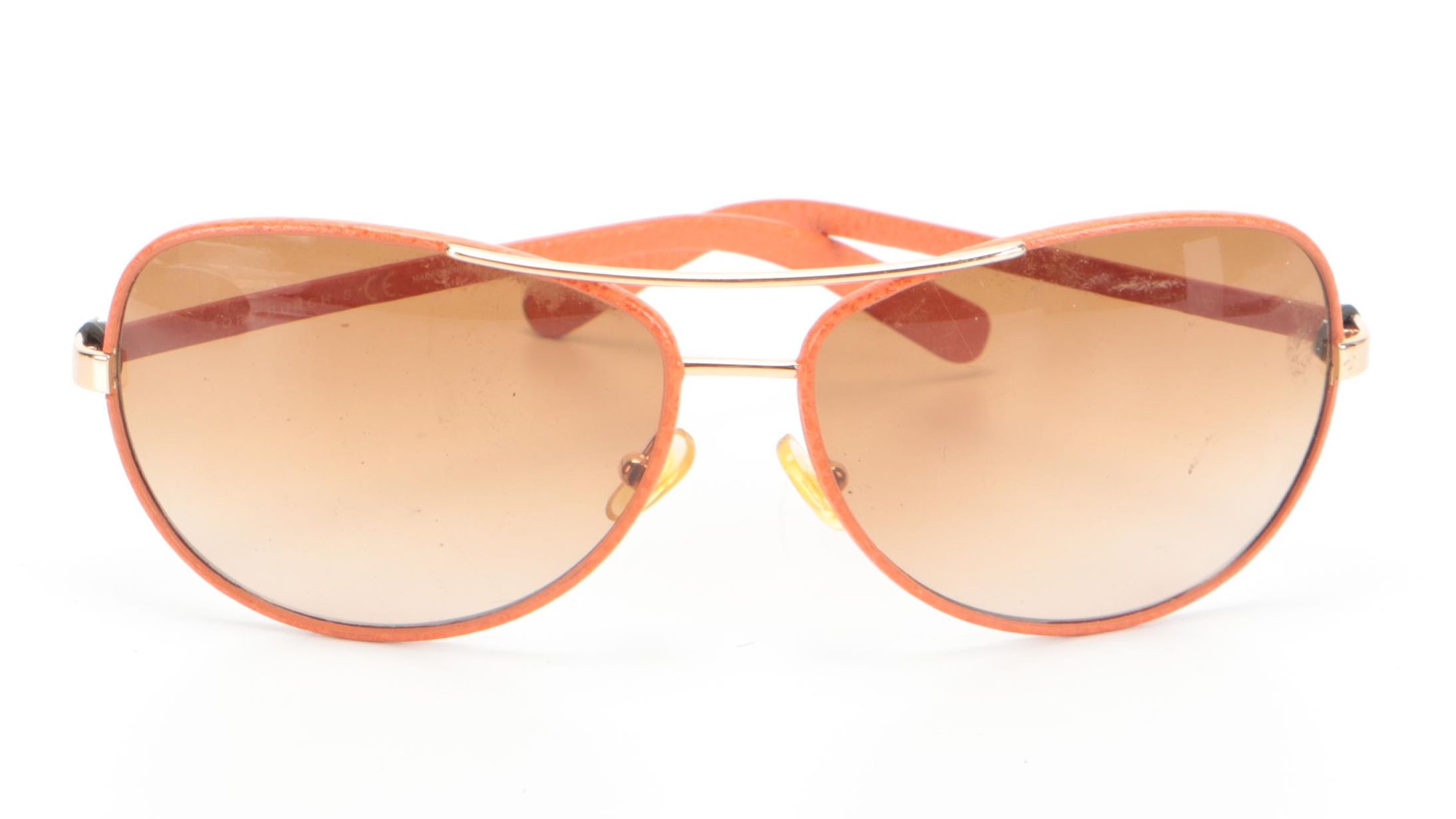 Tory Burch TY5013Q in Aviators in Orange Leather