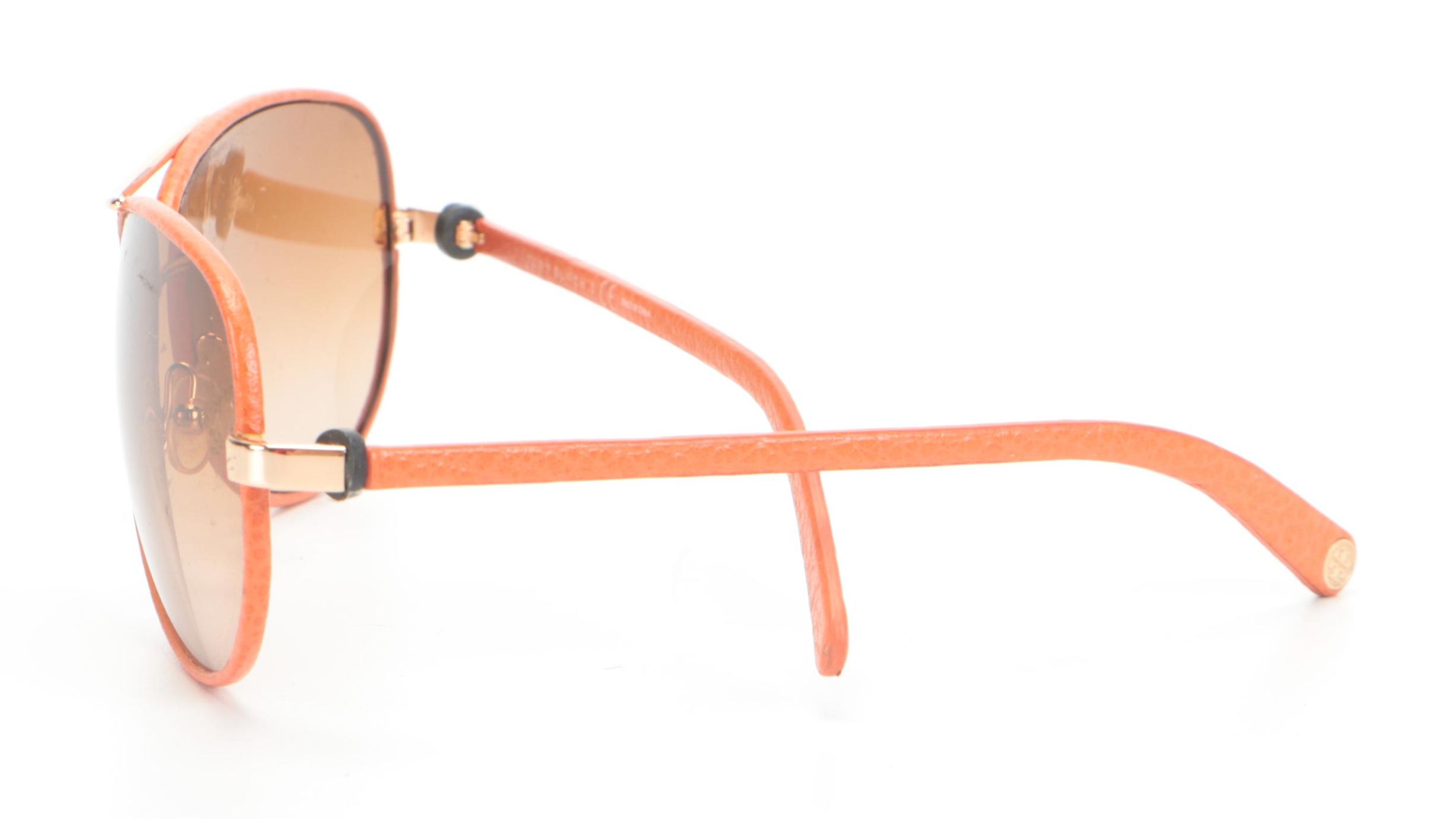 Tory Burch TY5013Q in Aviators in Orange Leather