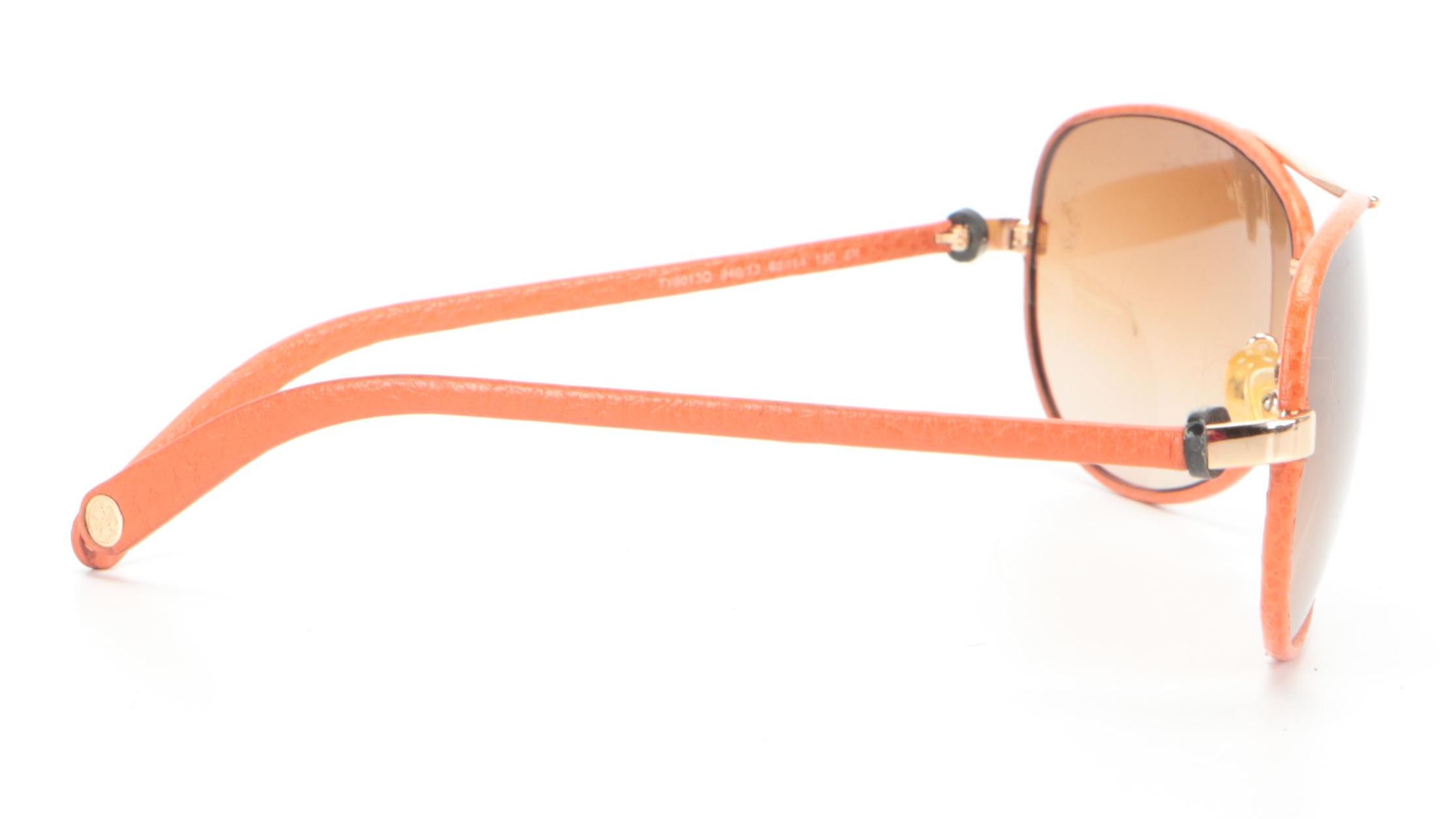 Tory Burch TY5013Q in Aviators in Orange Leather