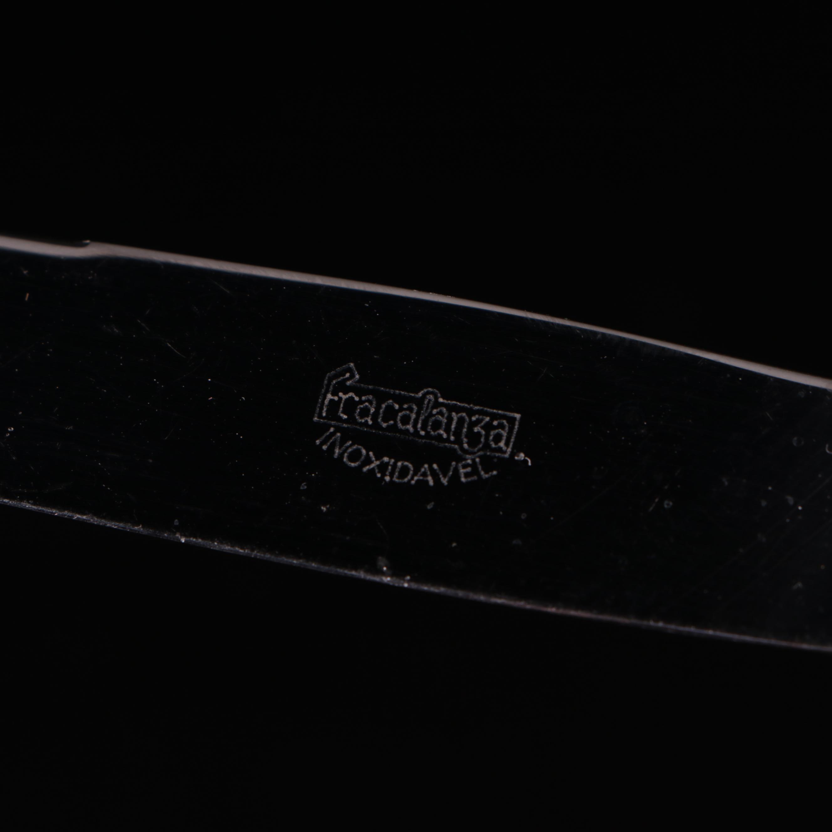 Fracalanza Brazilian Silplate Flatware Set with Serving Utensils