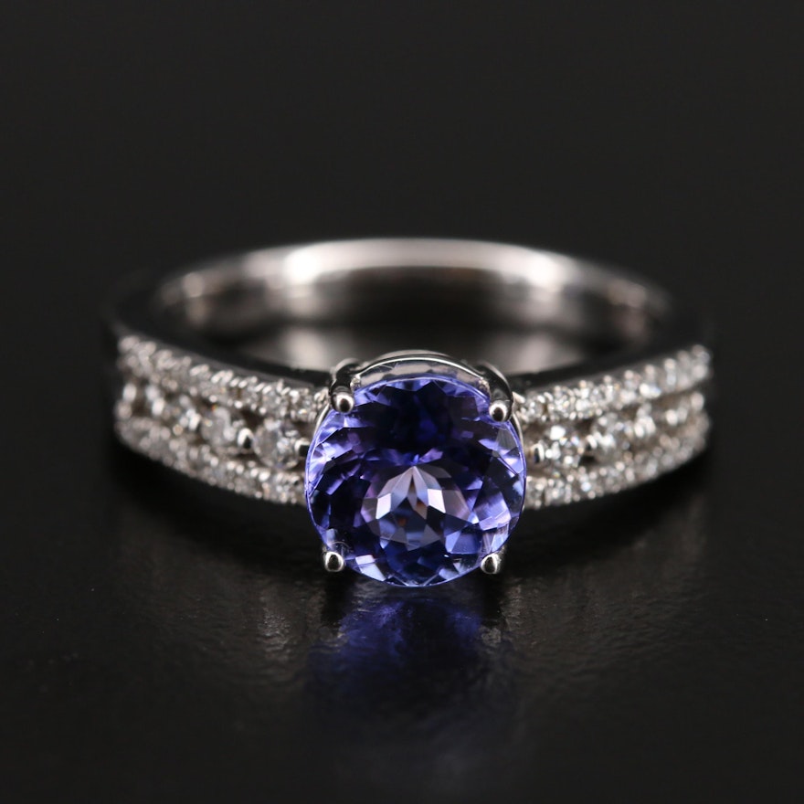 14K Tanzanite and Diamond Ring