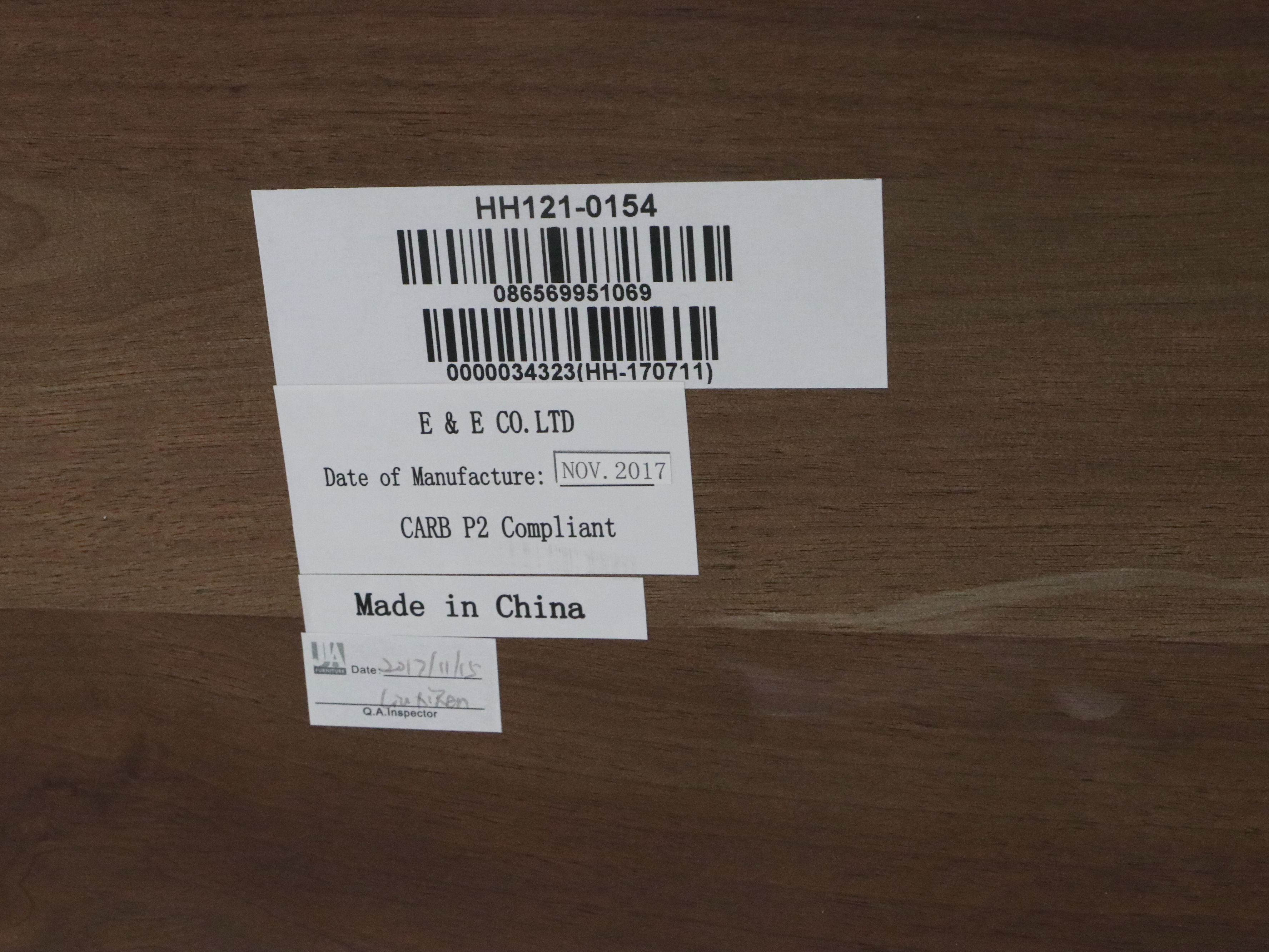 E. & E. Company Wooden Trestle Dining Table and Metal Side Chairs