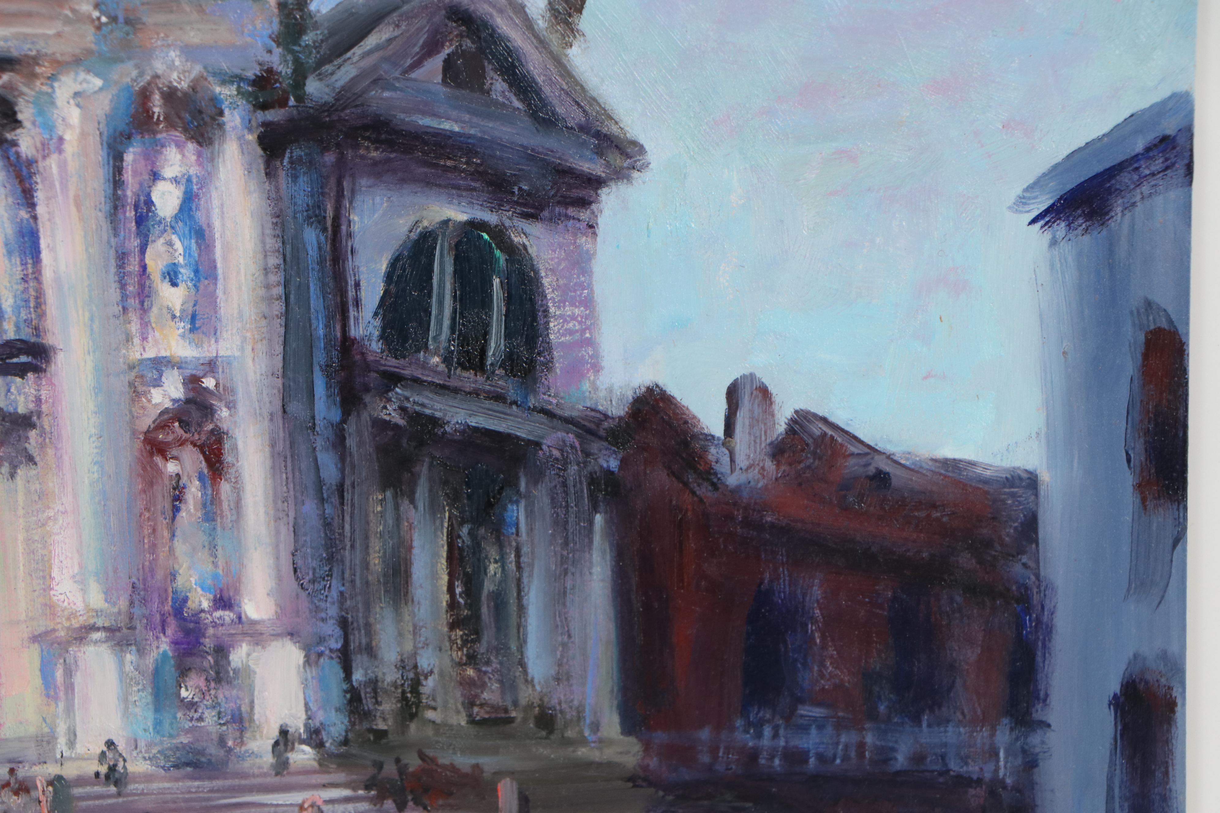 Nino Pippa Oil Painting "Venice - S. M. Della Salute," 2018