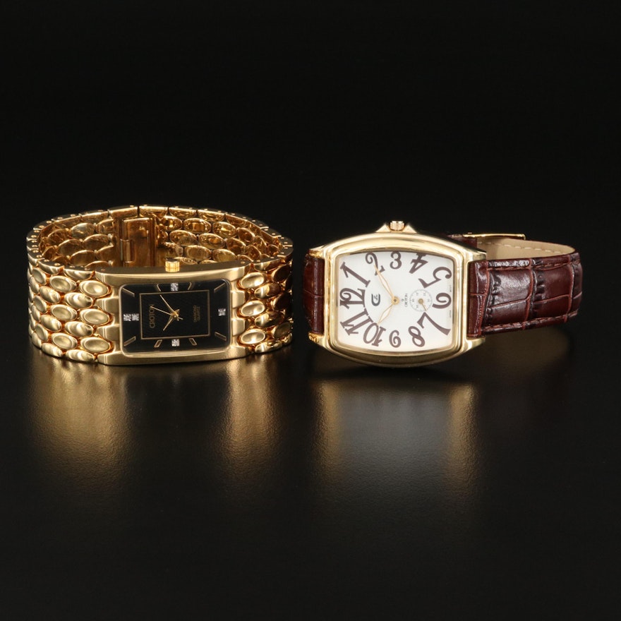 Two Croton Quartz Wristwatches