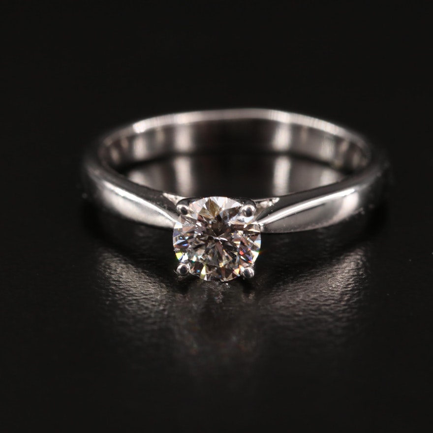 14K Diamond Solitaire Ring