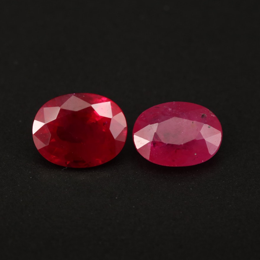 Loose 3.48 CTW Oval Faceted Ruby