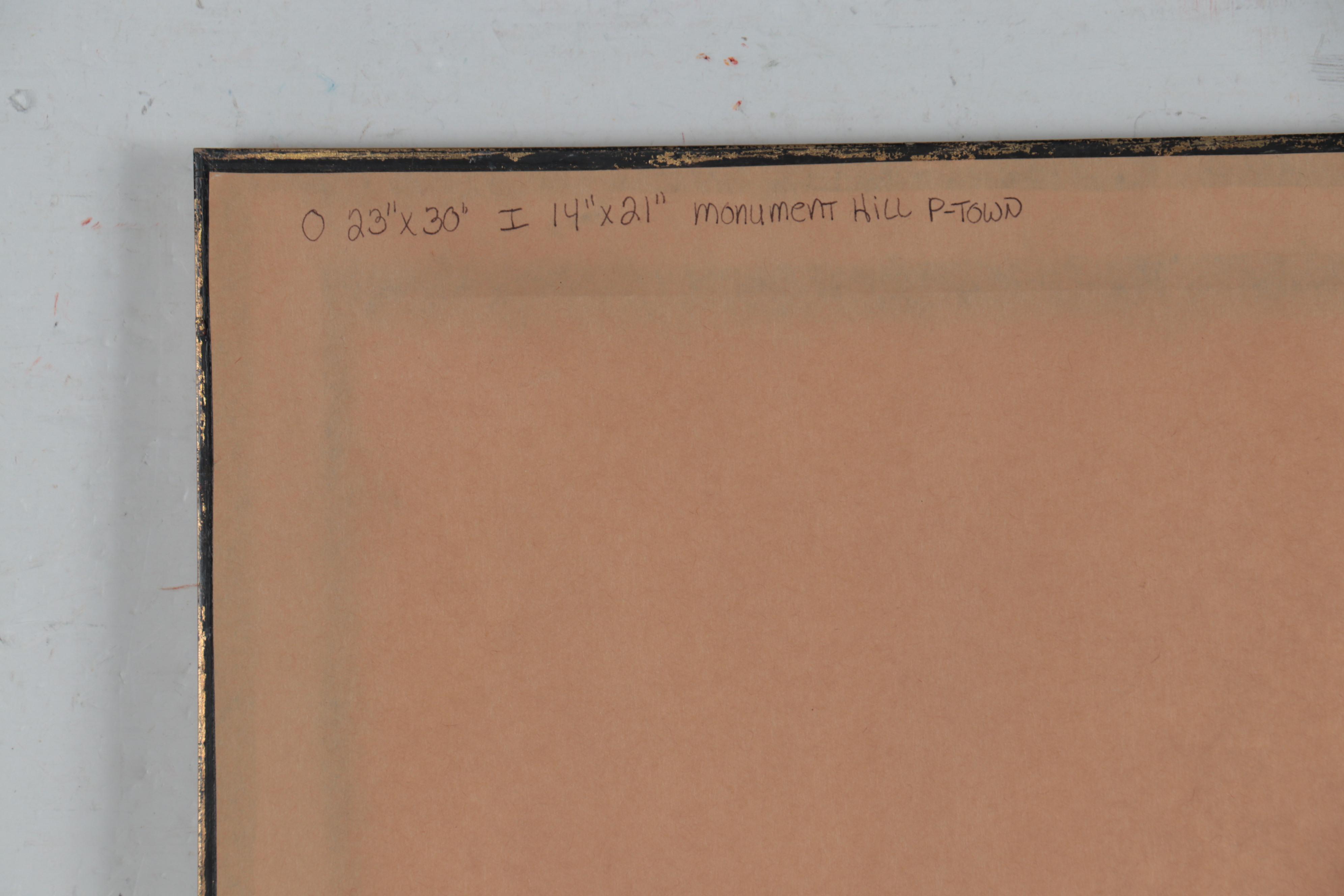 Susan Tilton Pecora Watercolor Painting "Monument Hill, P-Town"